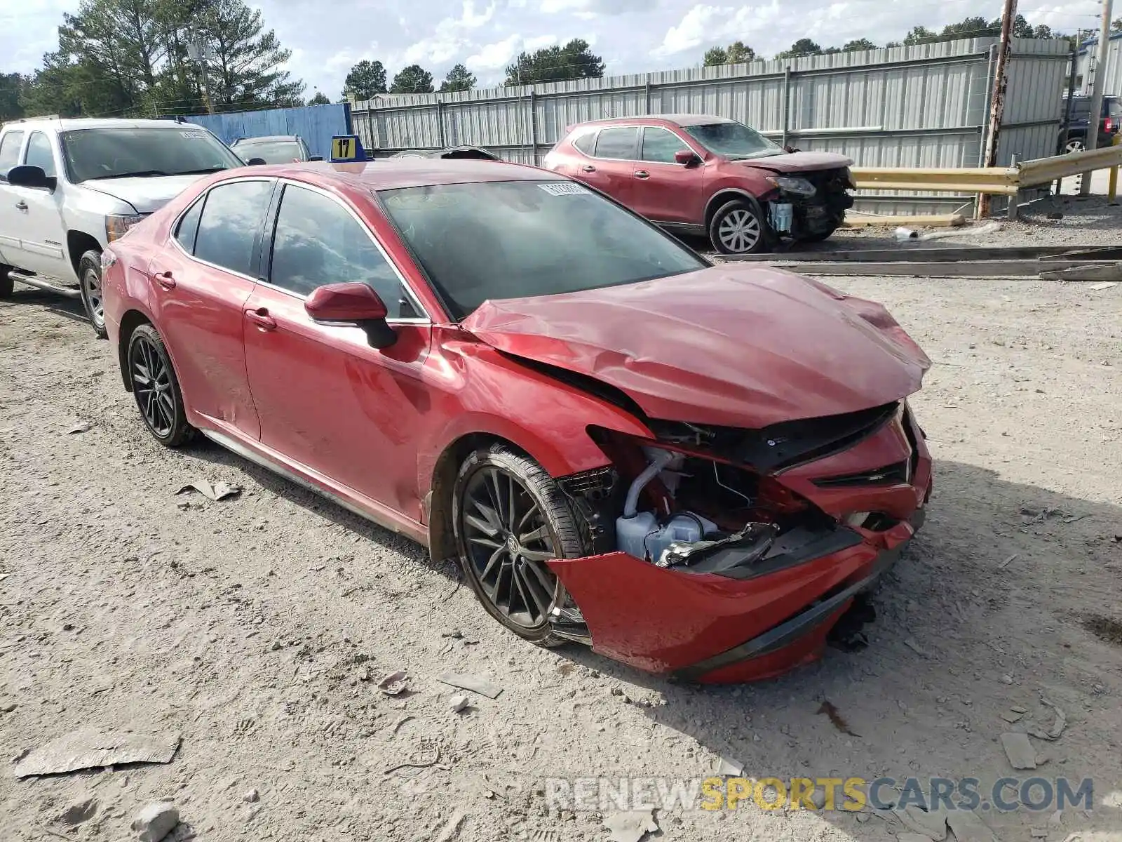 1 Photograph of a damaged car 4T1K61AKXMU445191 TOYOTA CAMRY 2021