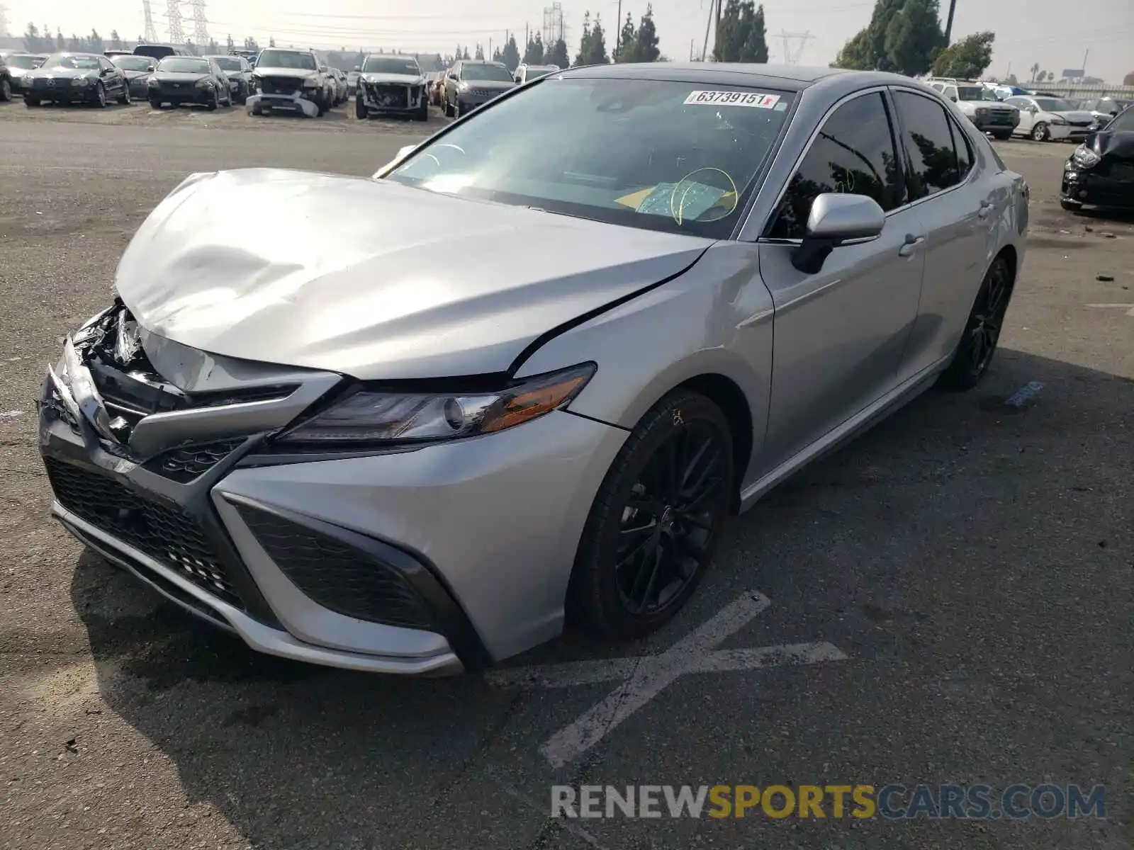 2 Photograph of a damaged car 4T1K61AKXMU453761 TOYOTA CAMRY 2021