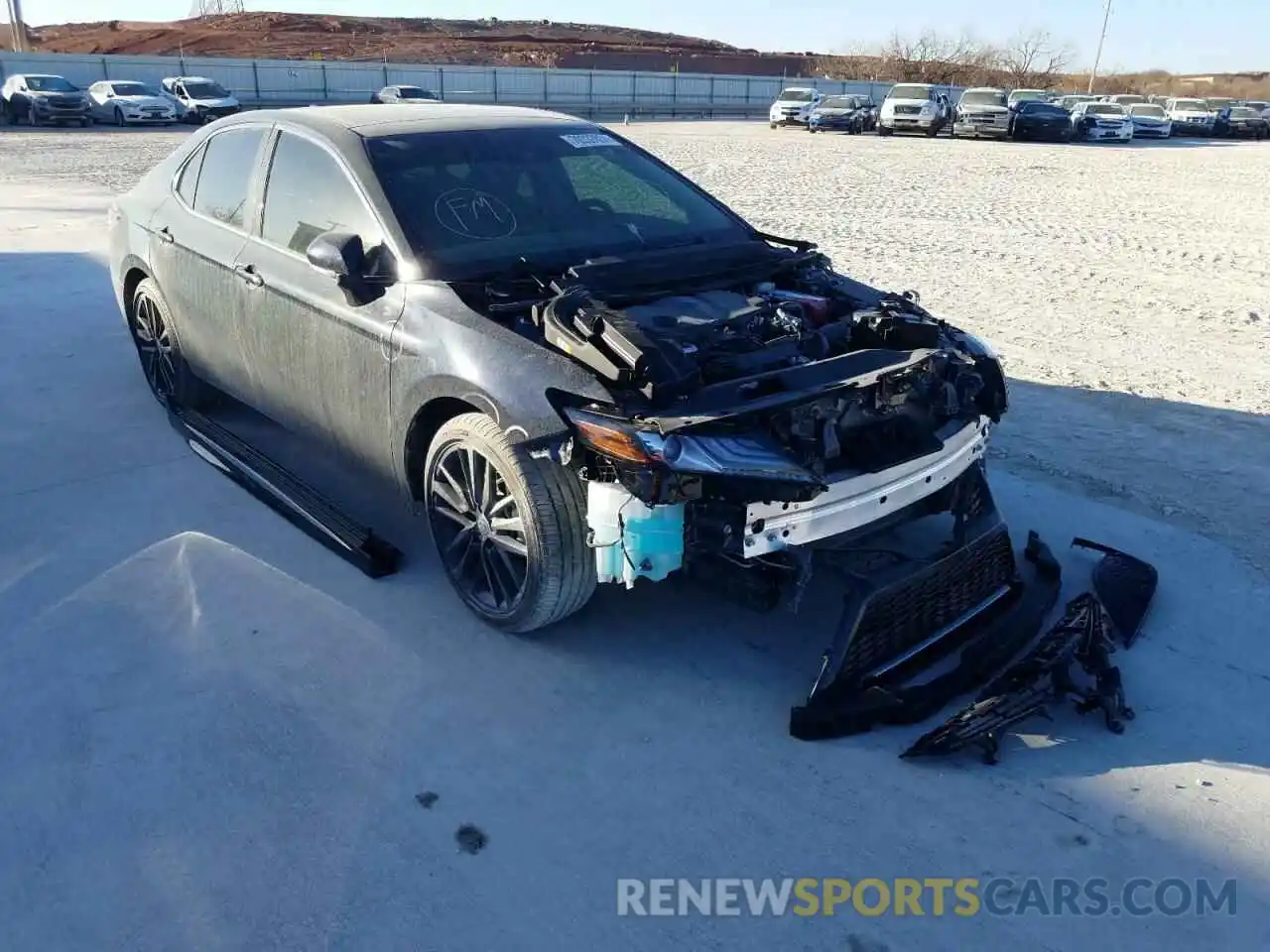 1 Photograph of a damaged car 4T1K61AKXMU477056 TOYOTA CAMRY 2021