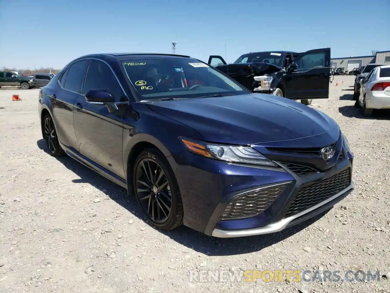 1 Photograph of a damaged car 4T1K61AKXMU482161 TOYOTA CAMRY 2021