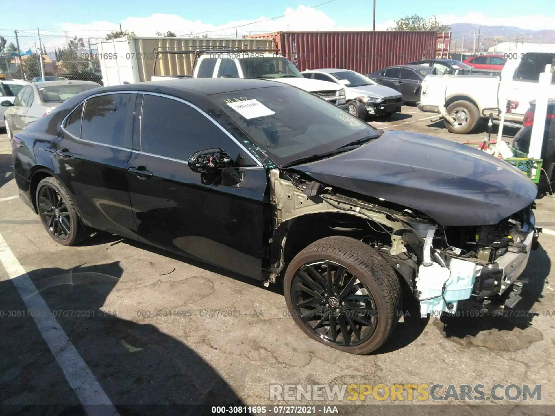 1 Photograph of a damaged car 4T1K61AKXMU529849 TOYOTA CAMRY 2021