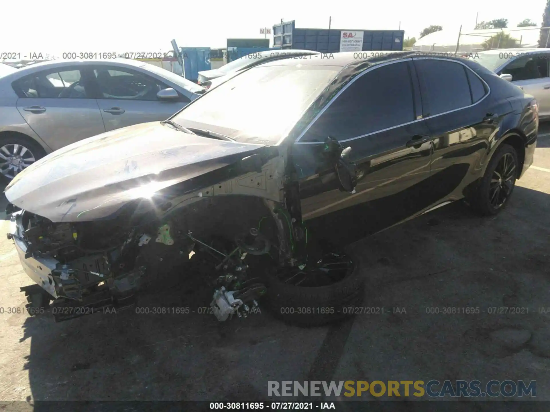 2 Photograph of a damaged car 4T1K61AKXMU529849 TOYOTA CAMRY 2021