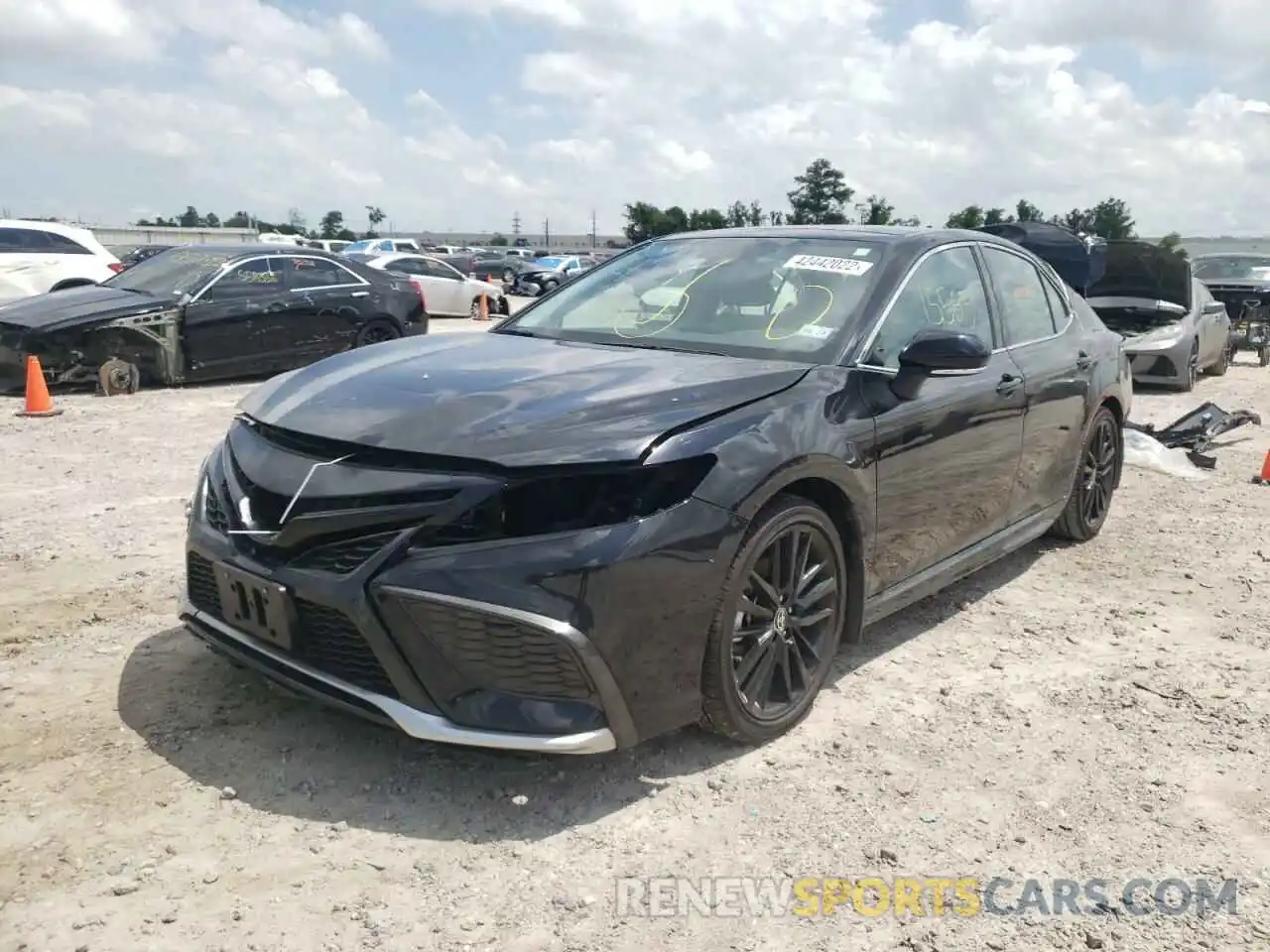 2 Photograph of a damaged car 4T1K61AKXMU592448 TOYOTA CAMRY 2021