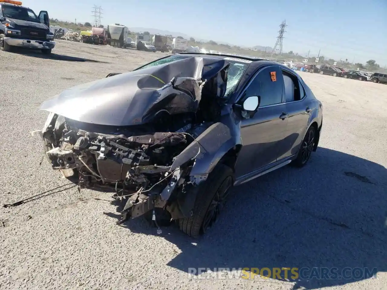 2 Photograph of a damaged car 4T1K61AKXMU596774 TOYOTA CAMRY 2021