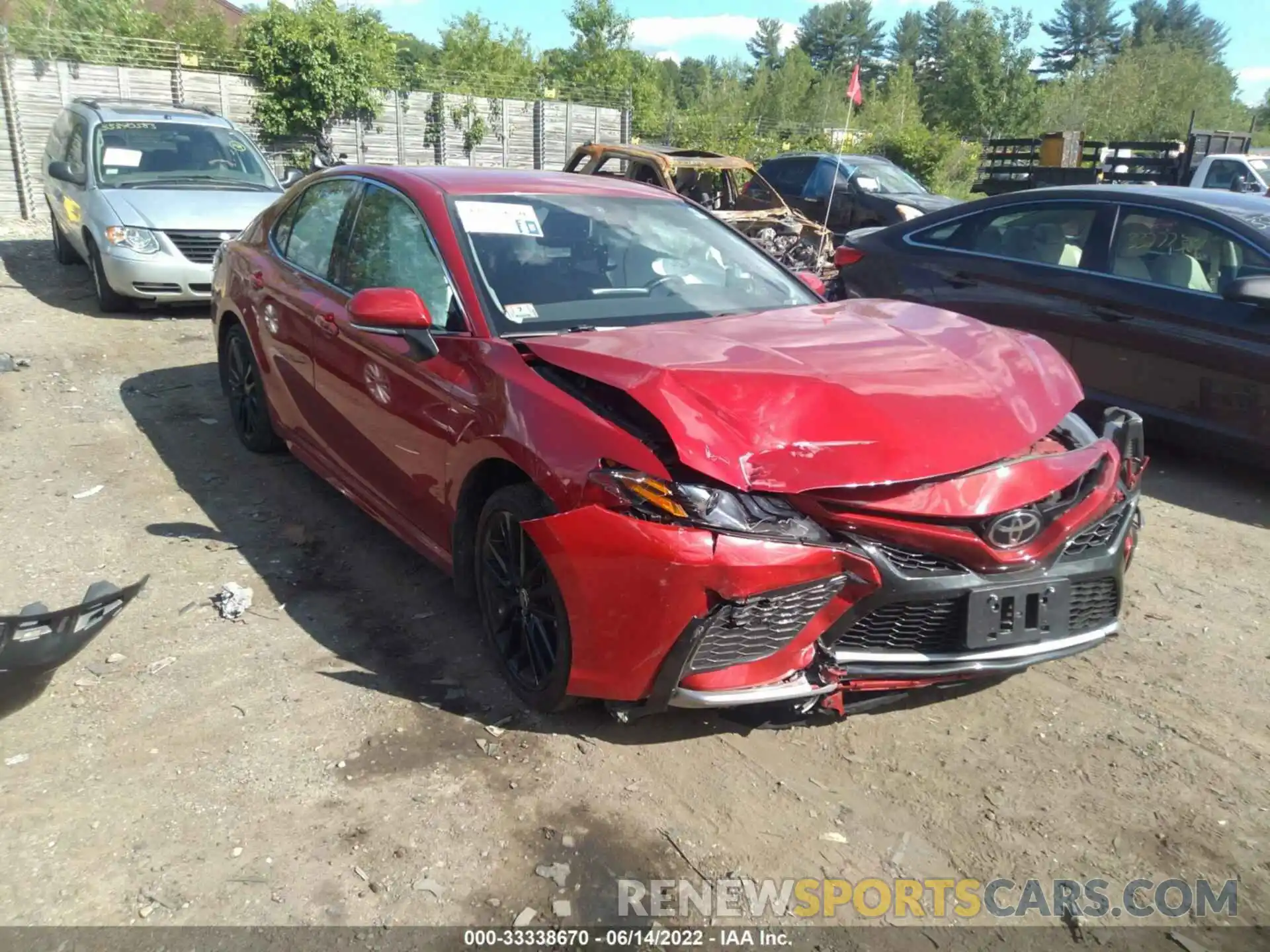 1 Photograph of a damaged car 4T1K61BK0MU026815 TOYOTA CAMRY 2021