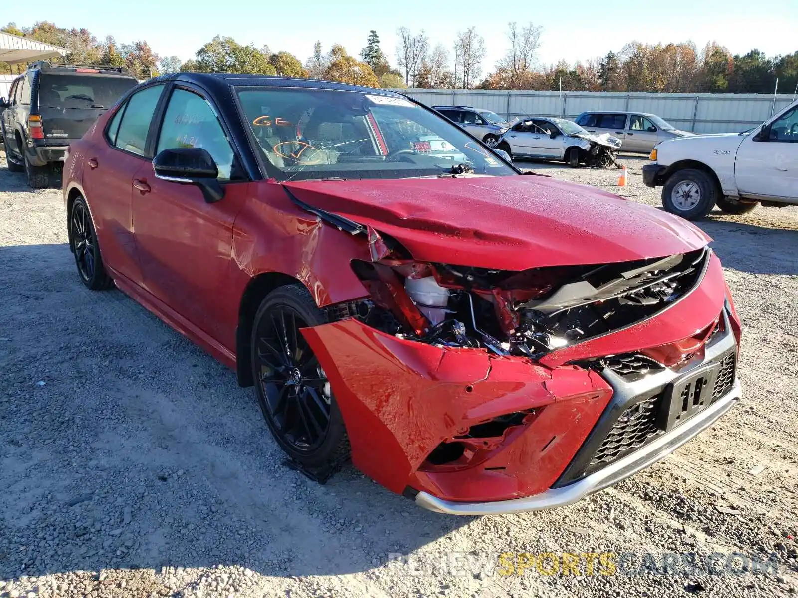 1 Photograph of a damaged car 4T1K61BK0MU033876 TOYOTA CAMRY 2021