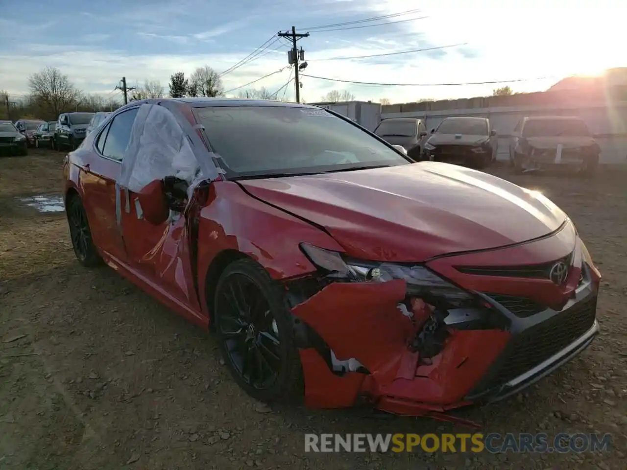 1 Photograph of a damaged car 4T1K61BK0MU037751 TOYOTA CAMRY 2021