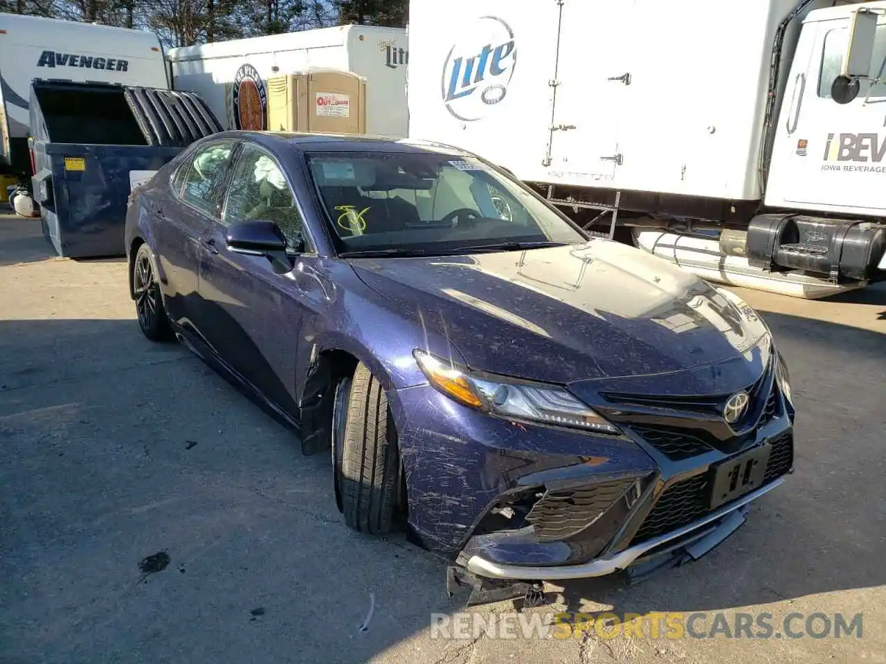 1 Photograph of a damaged car 4T1K61BK2MU020353 TOYOTA CAMRY 2021