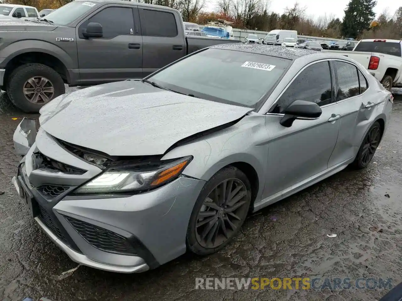 1 Photograph of a damaged car 4T1K61BK2MU041218 TOYOTA CAMRY 2021