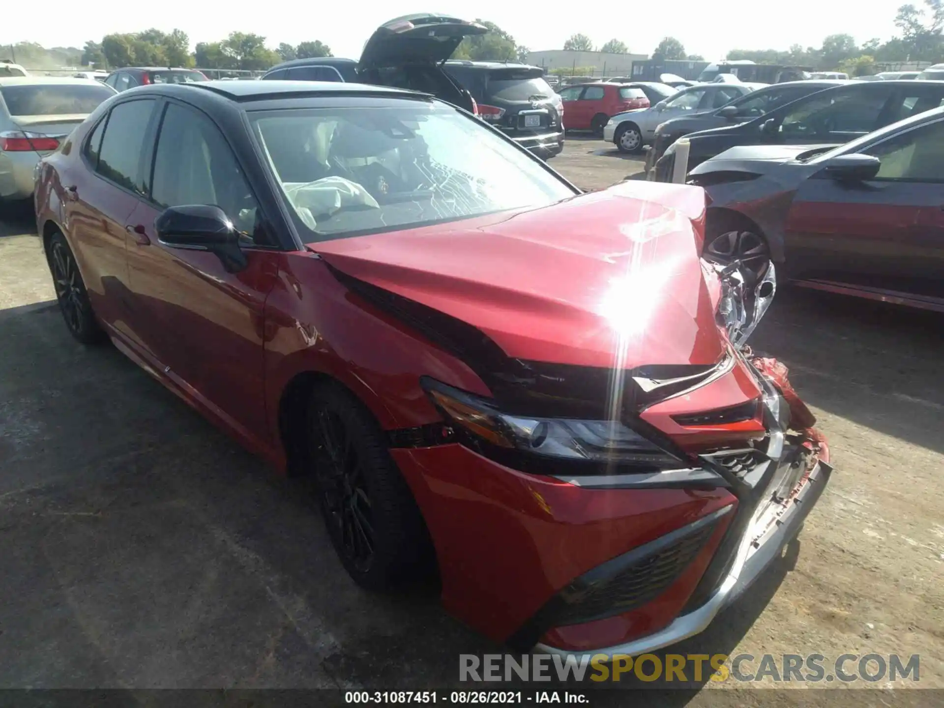 1 Photograph of a damaged car 4T1K61BK3MU039820 TOYOTA CAMRY 2021