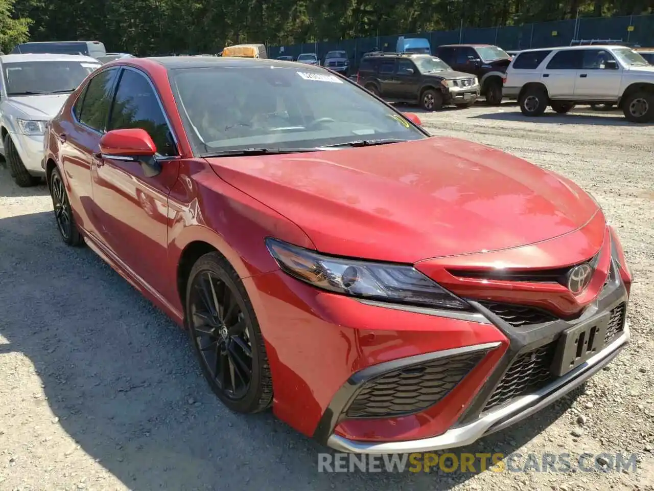 1 Photograph of a damaged car 4T1K61BK3MU044578 TOYOTA CAMRY 2021