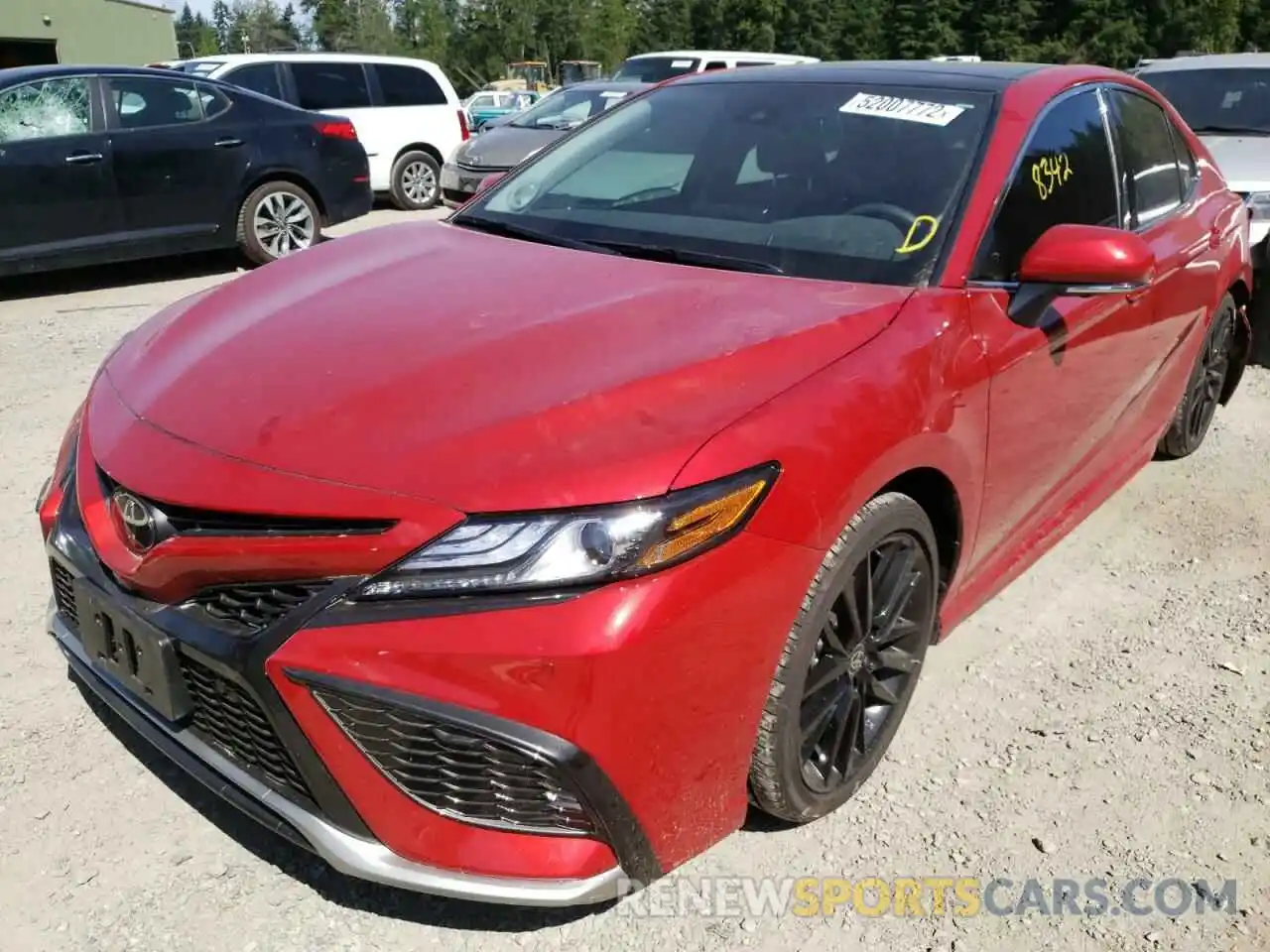 2 Photograph of a damaged car 4T1K61BK3MU044578 TOYOTA CAMRY 2021