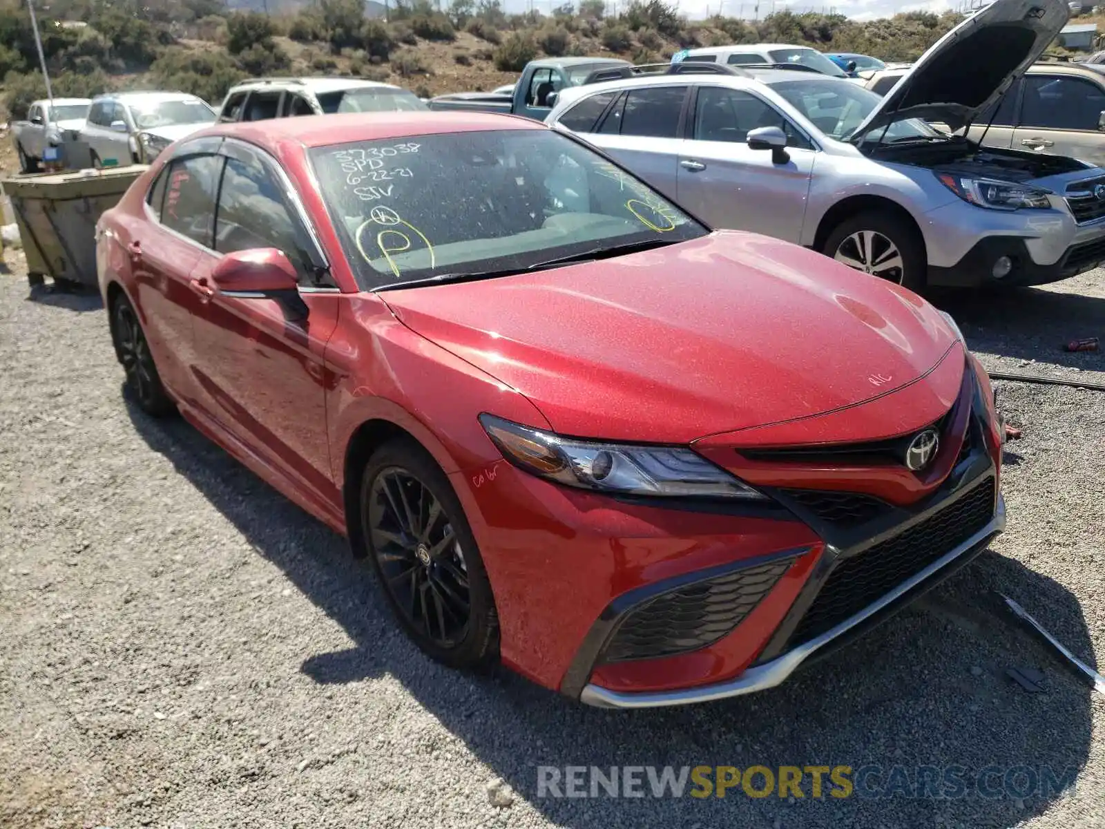 1 Photograph of a damaged car 4T1K61BK4MU031807 TOYOTA CAMRY 2021