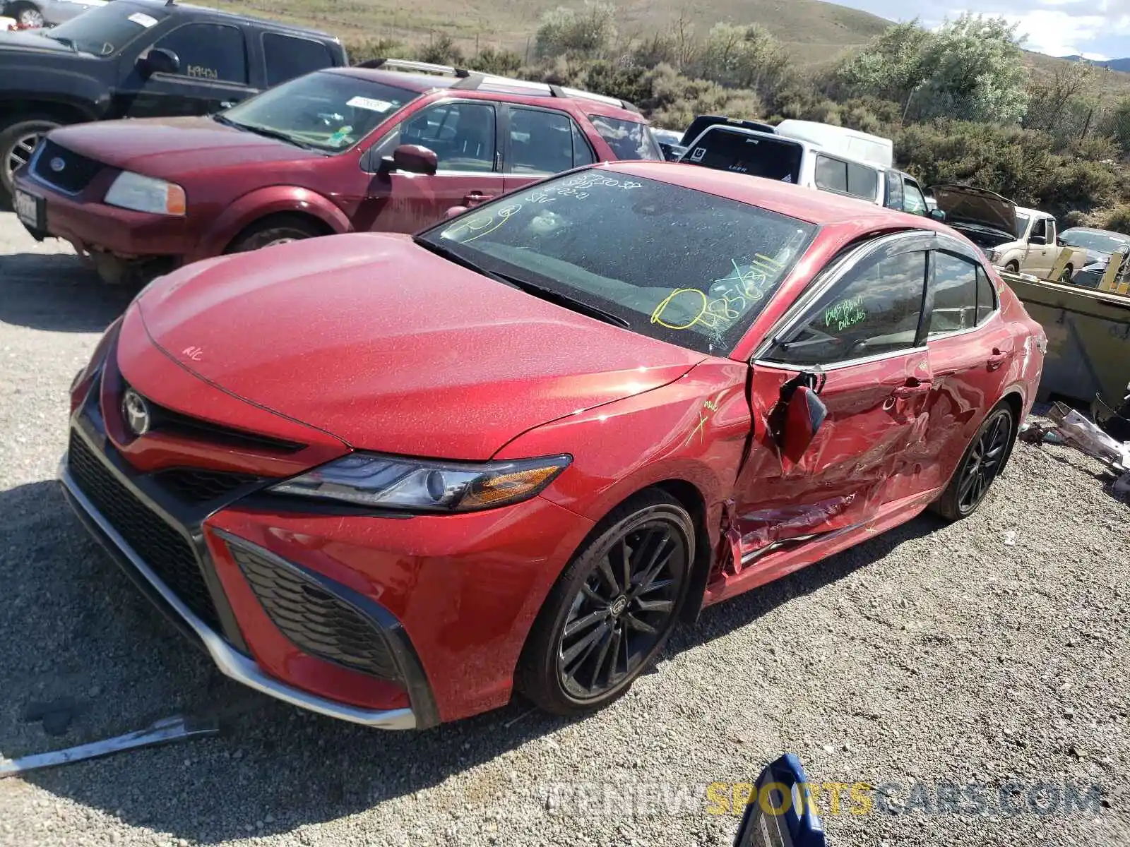 2 Photograph of a damaged car 4T1K61BK4MU031807 TOYOTA CAMRY 2021