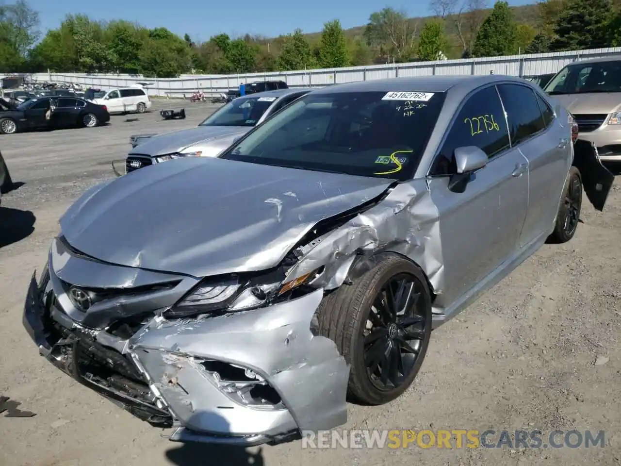 2 Photograph of a damaged car 4T1K61BK7MU022843 TOYOTA CAMRY 2021