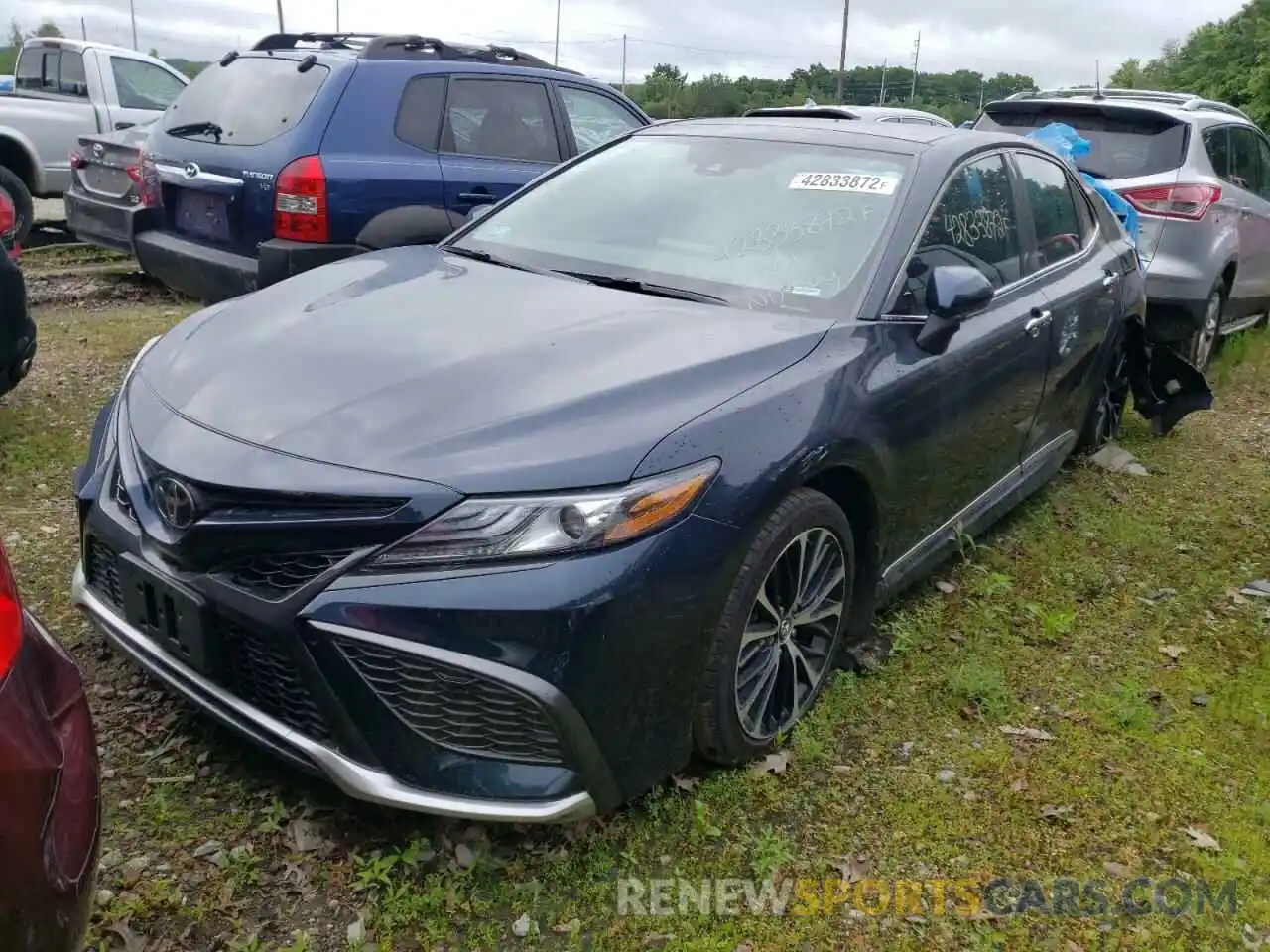 2 Photograph of a damaged car 4T1K61BK8MU029915 TOYOTA CAMRY 2021