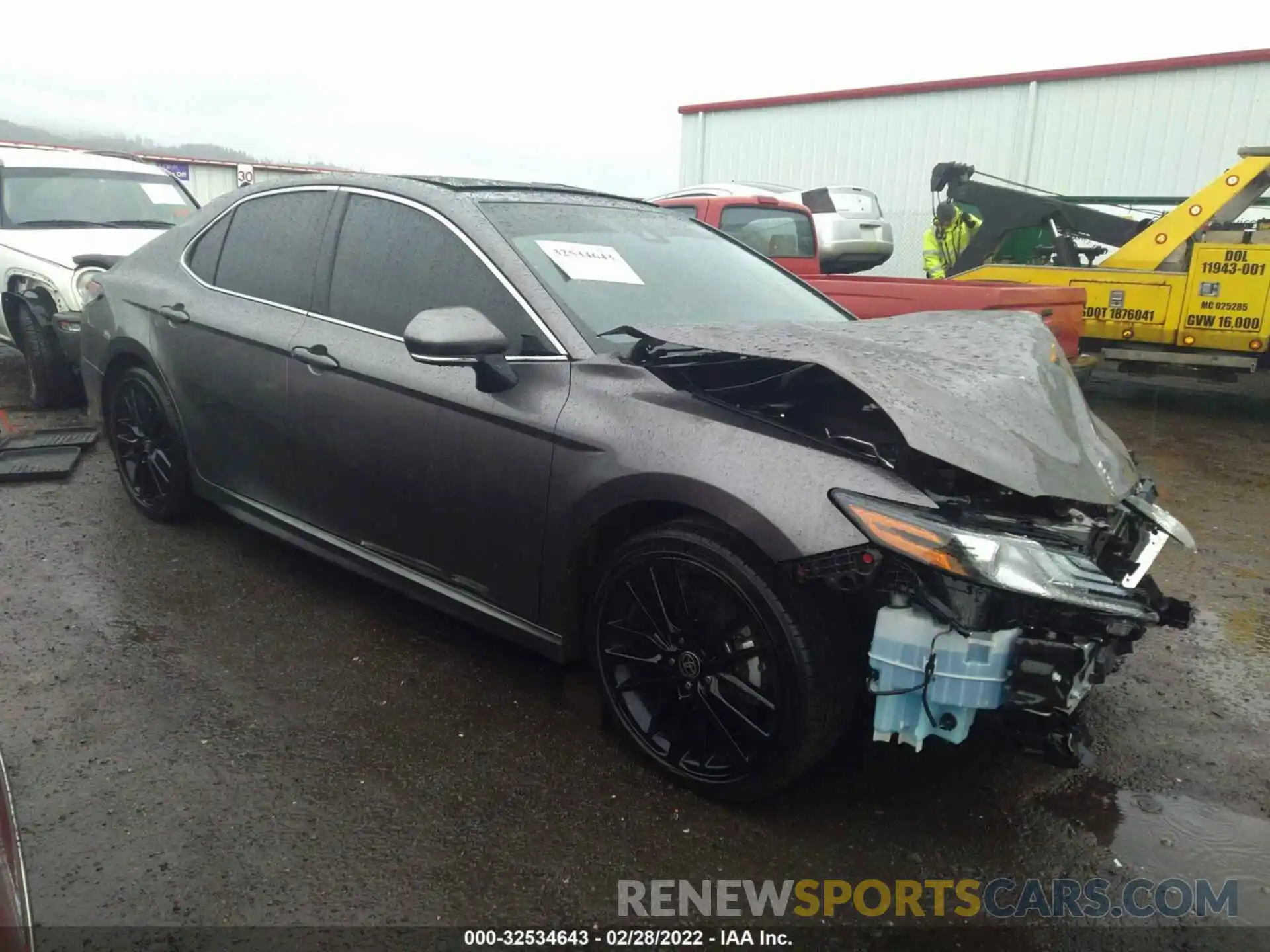 1 Photograph of a damaged car 4T1K61BKXMU034503 TOYOTA CAMRY 2021