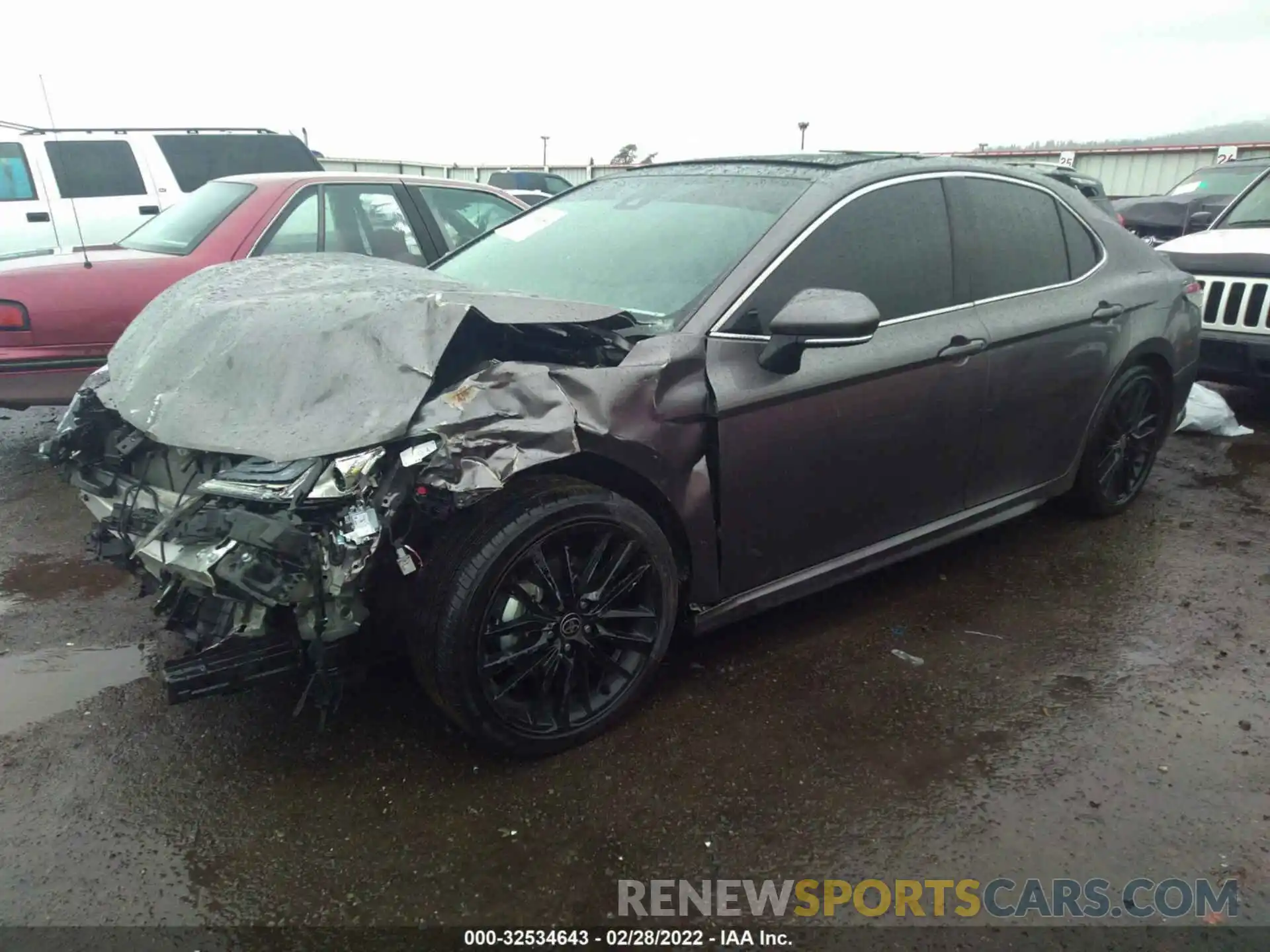 2 Photograph of a damaged car 4T1K61BKXMU034503 TOYOTA CAMRY 2021