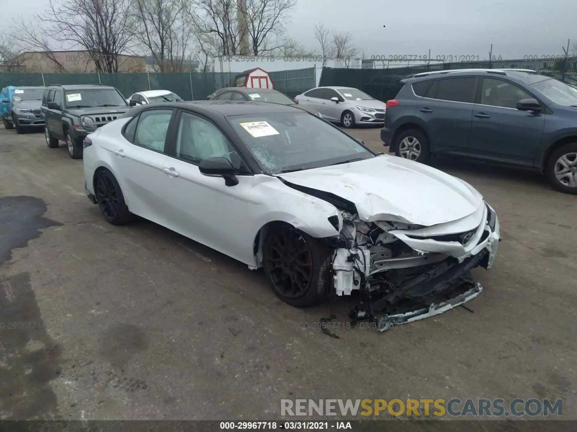 1 Photograph of a damaged car 4T1KZ1AK0MU049360 TOYOTA CAMRY 2021