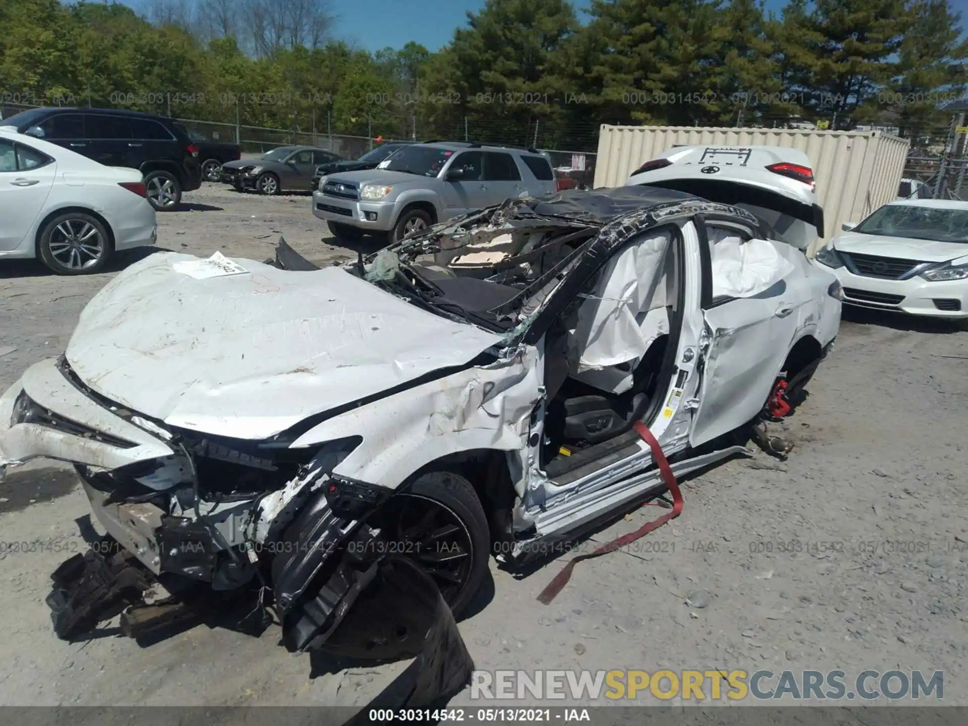 2 Photograph of a damaged car 4T1KZ1AK0MU054087 TOYOTA CAMRY 2021