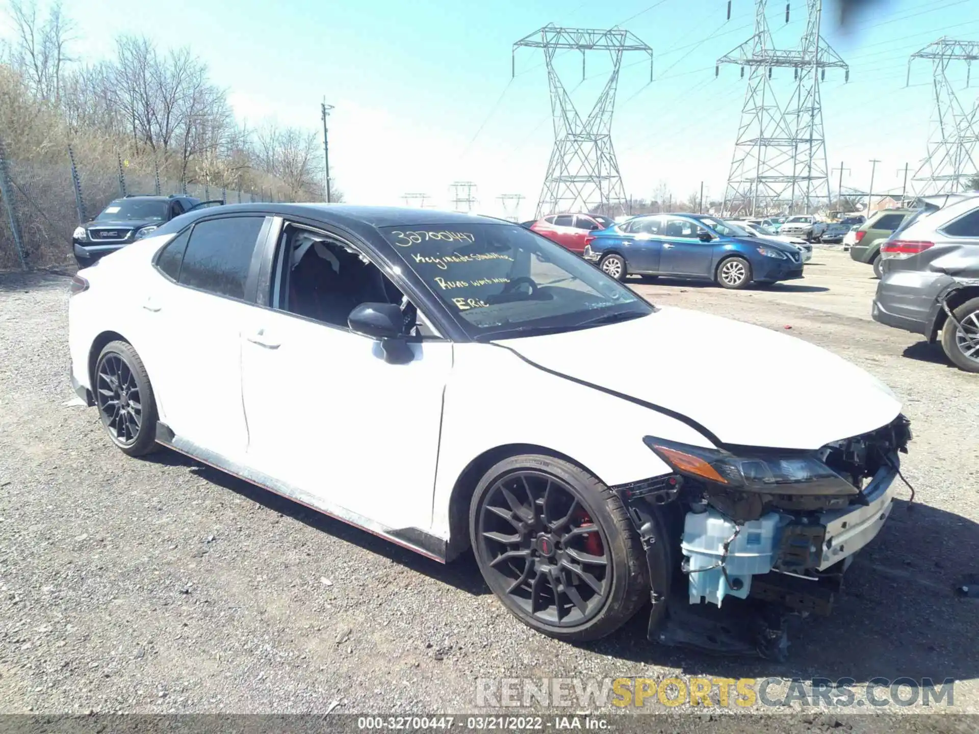 1 Photograph of a damaged car 4T1KZ1AK0MU056826 TOYOTA CAMRY 2021