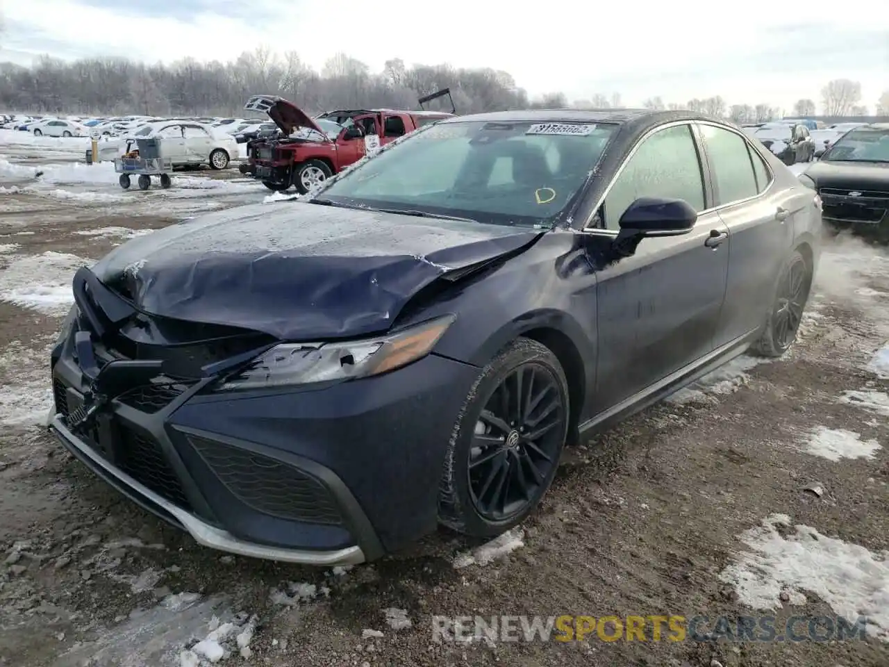 2 Photograph of a damaged car 4T1KZ1AK1MU047651 TOYOTA CAMRY 2021