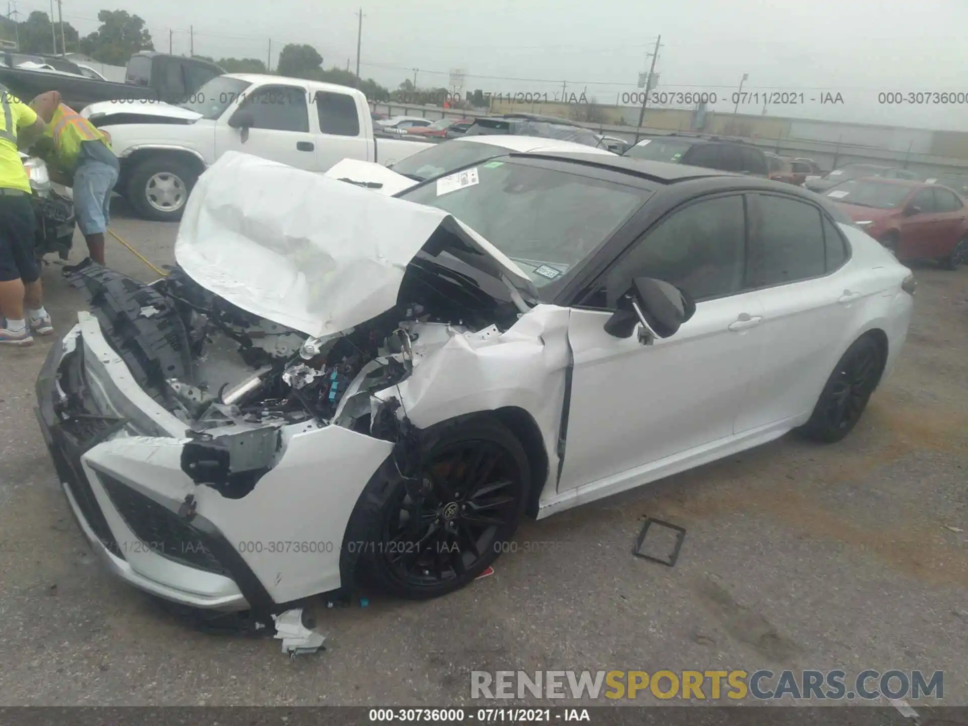 2 Photograph of a damaged car 4T1KZ1AK1MU055328 TOYOTA CAMRY 2021