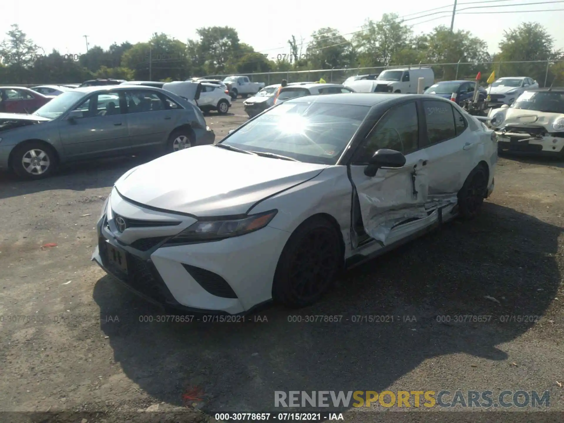 2 Photograph of a damaged car 4T1KZ1AK2MU047755 TOYOTA CAMRY 2021