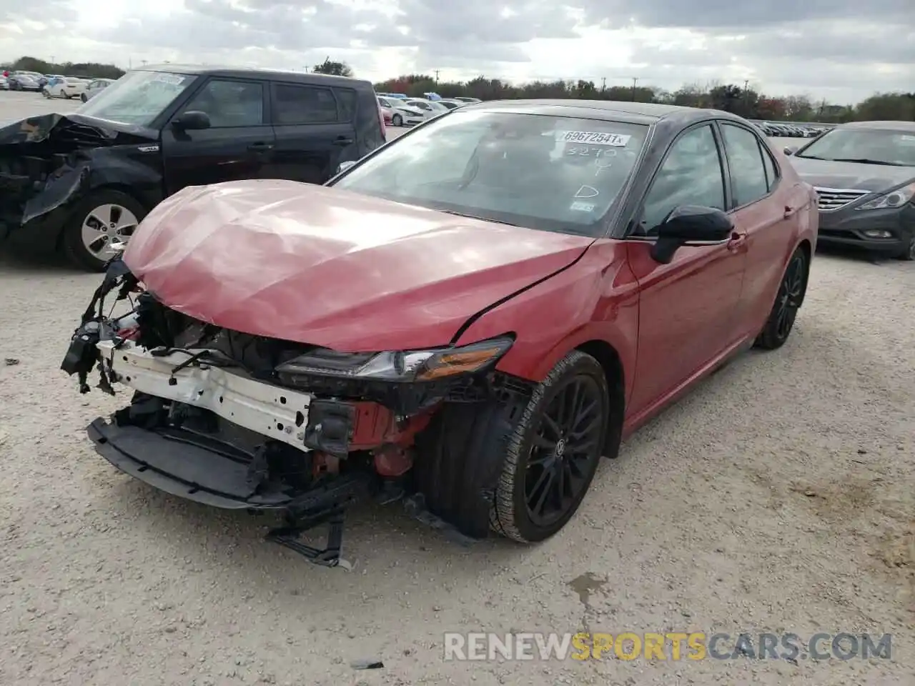 2 Photograph of a damaged car 4T1KZ1AK2MU050350 TOYOTA CAMRY 2021