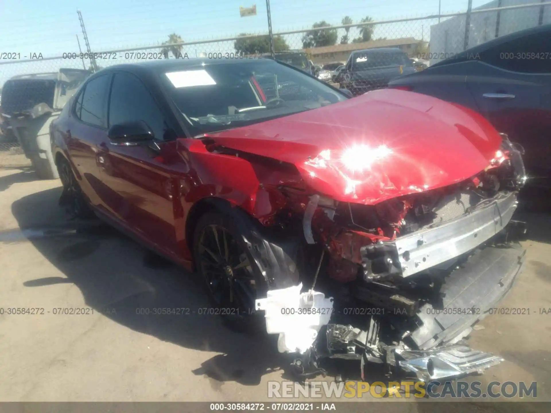 1 Photograph of a damaged car 4T1KZ1AK3MU052415 TOYOTA CAMRY 2021