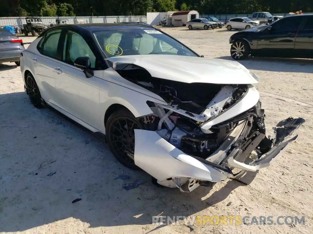 1 Photograph of a damaged car 4T1KZ1AK4MU057106 TOYOTA CAMRY 2021