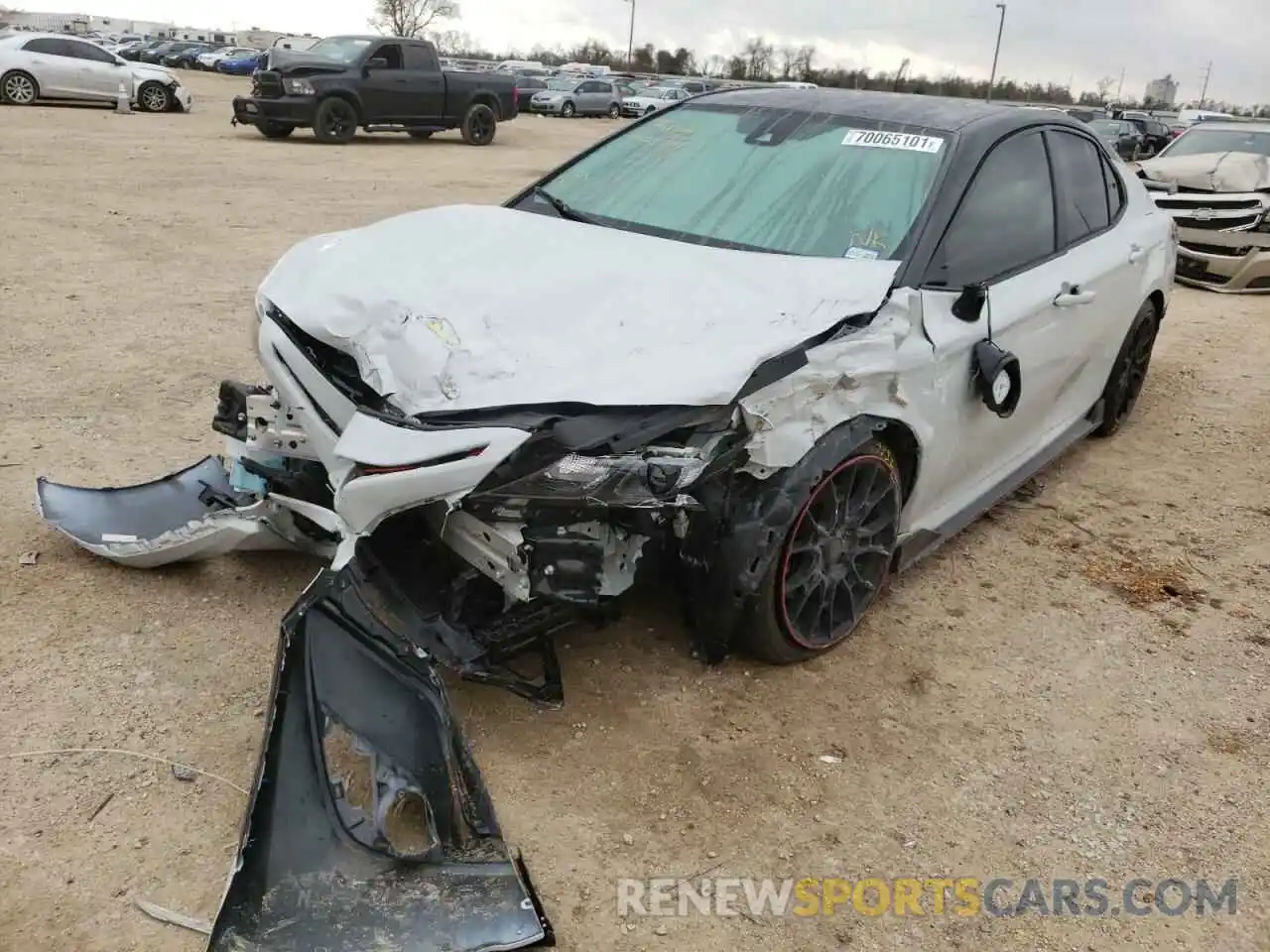 2 Photograph of a damaged car 4T1KZ1AK4MU057719 TOYOTA CAMRY 2021