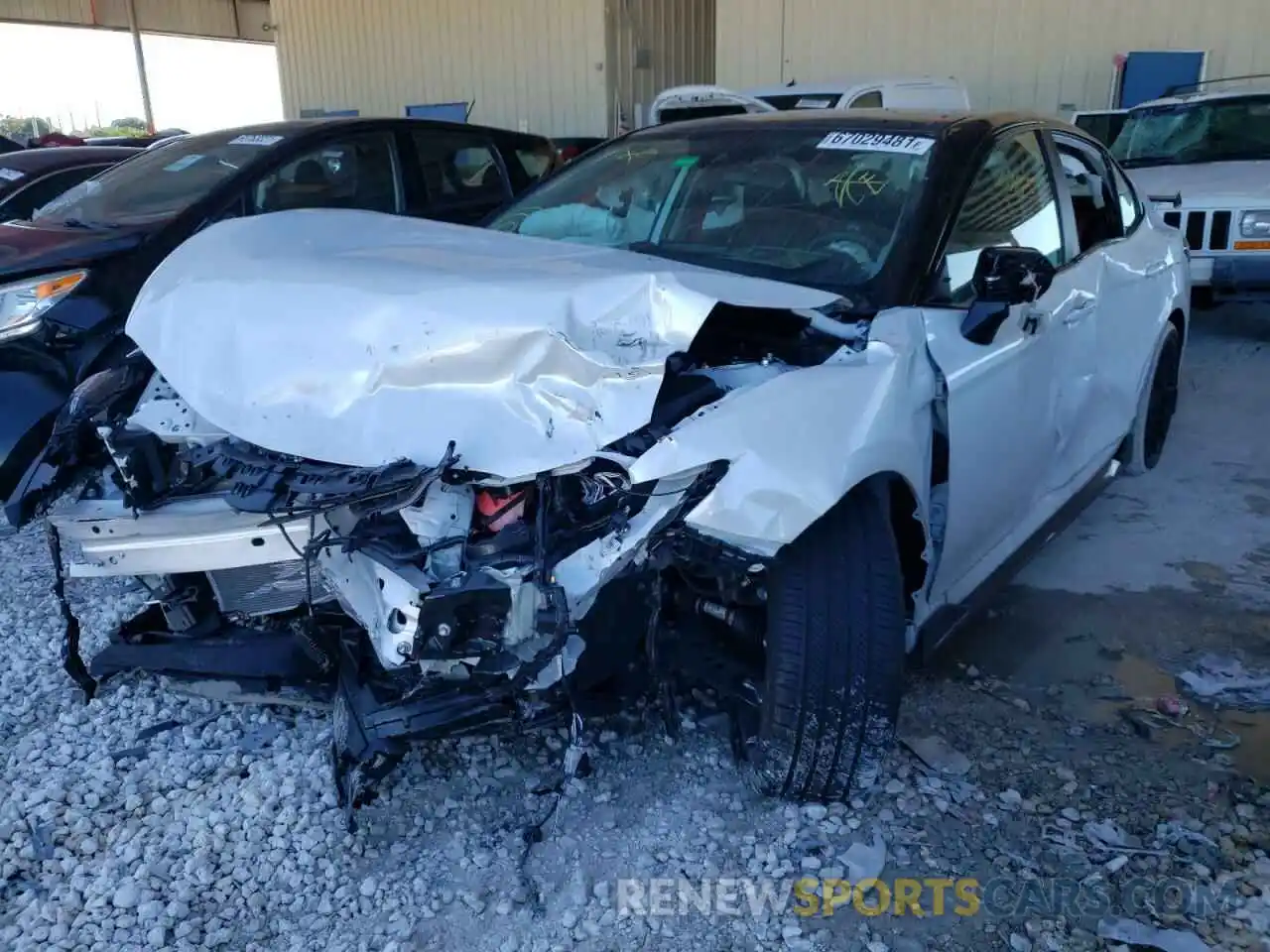 2 Photograph of a damaged car 4T1KZ1AK4MU059969 TOYOTA CAMRY 2021