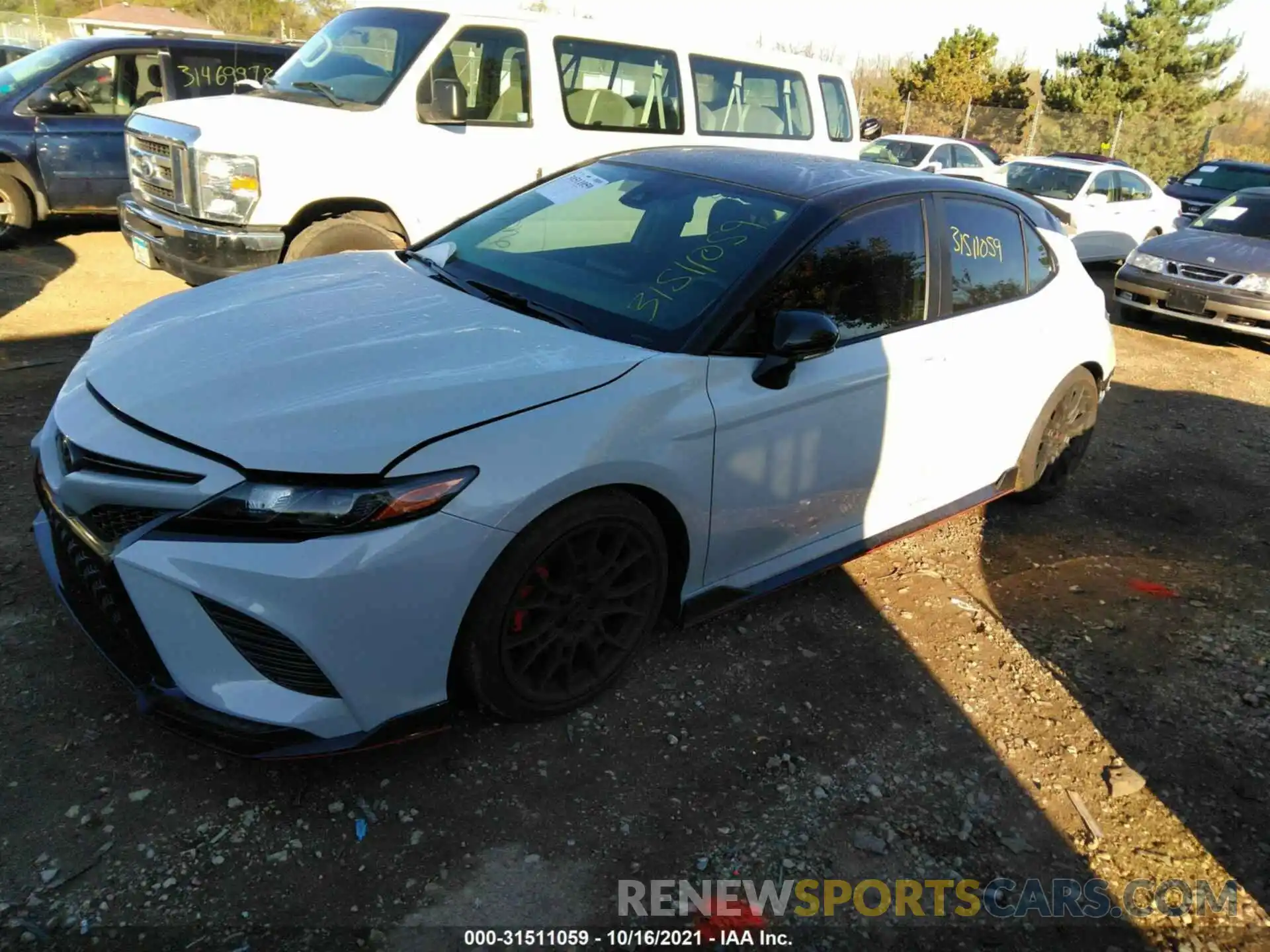 2 Photograph of a damaged car 4T1KZ1AK5MU055879 TOYOTA CAMRY 2021