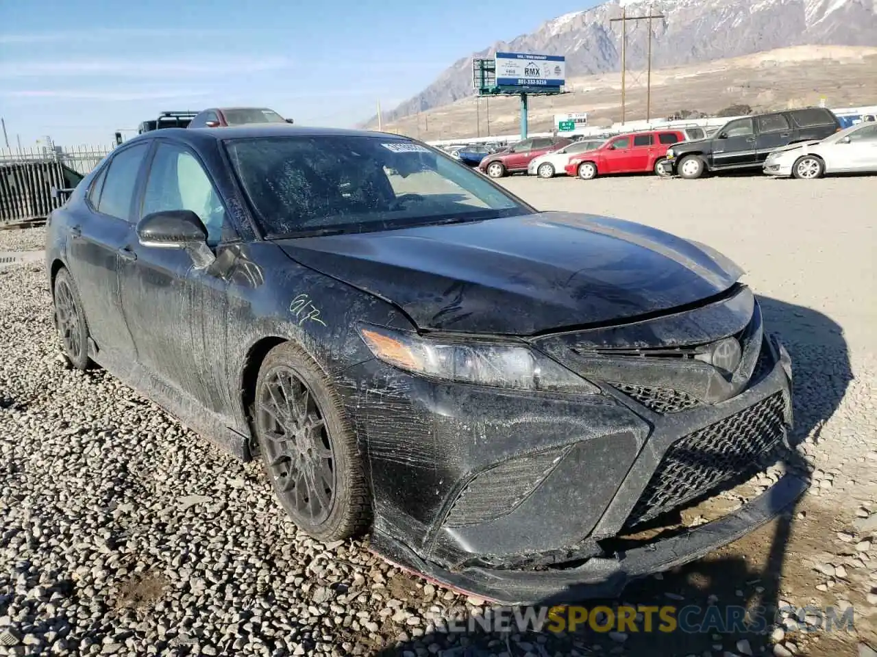 1 Photograph of a damaged car 4T1KZ1AK6MU047936 TOYOTA CAMRY 2021