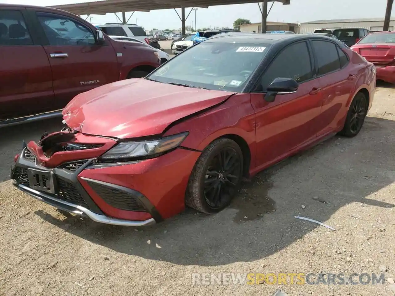 2 Photograph of a damaged car 4T1KZ1AK6MU049105 TOYOTA CAMRY 2021