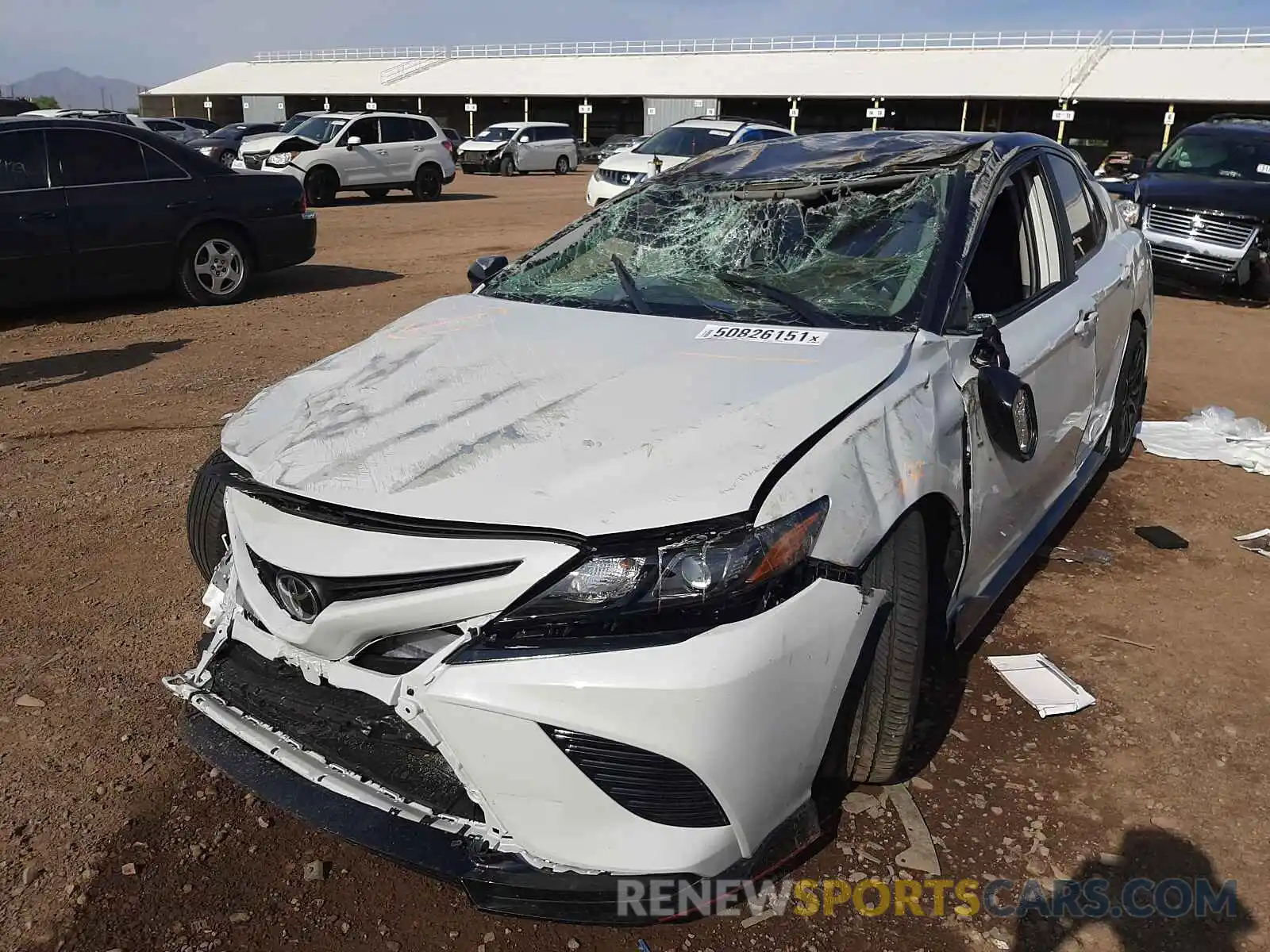 2 Photograph of a damaged car 4T1KZ1AK6MU050612 TOYOTA CAMRY 2021