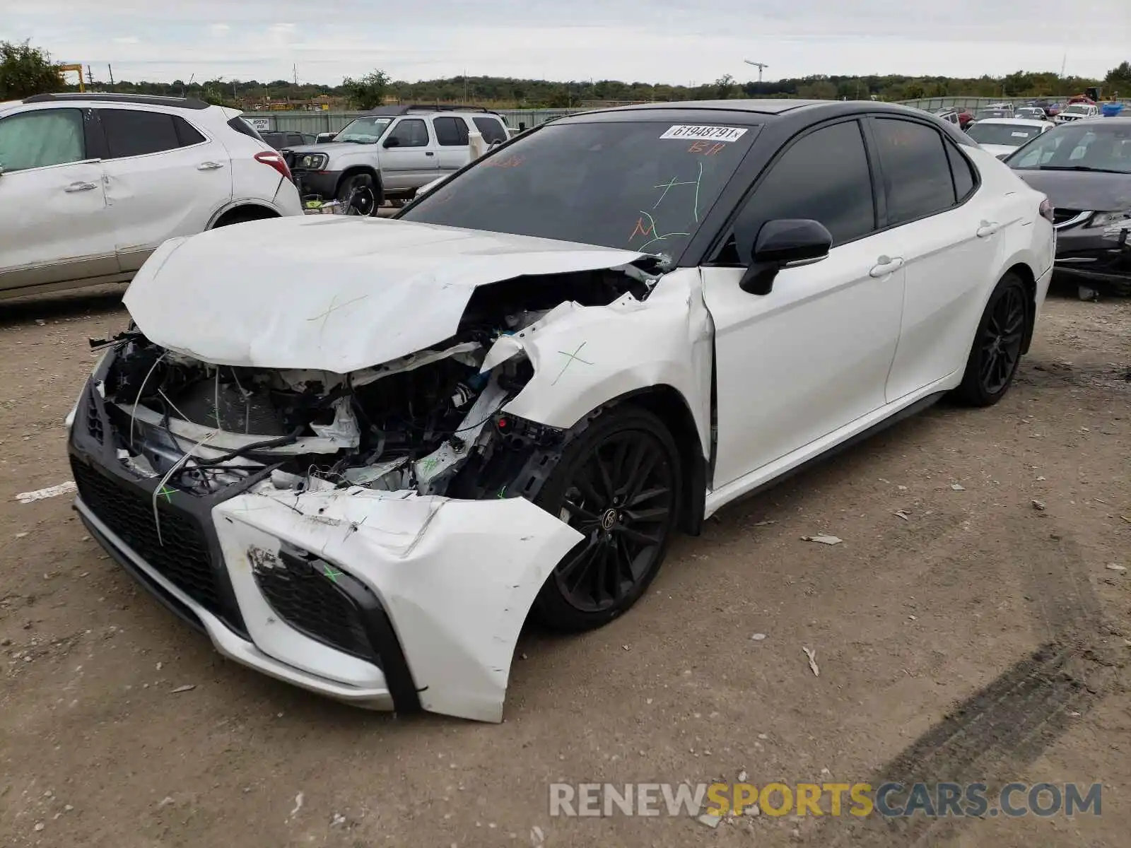 2 Photograph of a damaged car 4T1KZ1AK7MU051364 TOYOTA CAMRY 2021