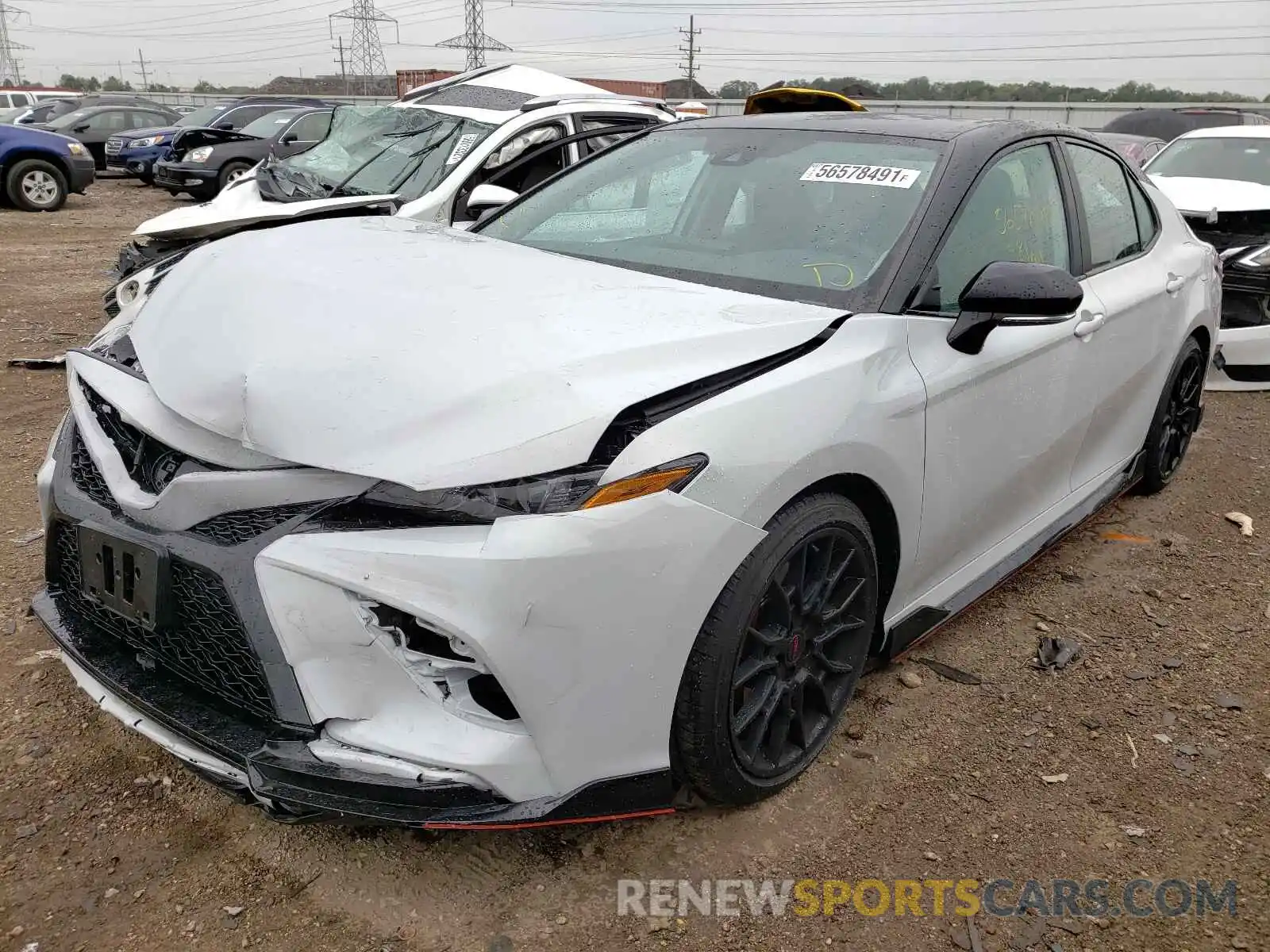 2 Photograph of a damaged car 4T1KZ1AK7MU053812 TOYOTA CAMRY 2021