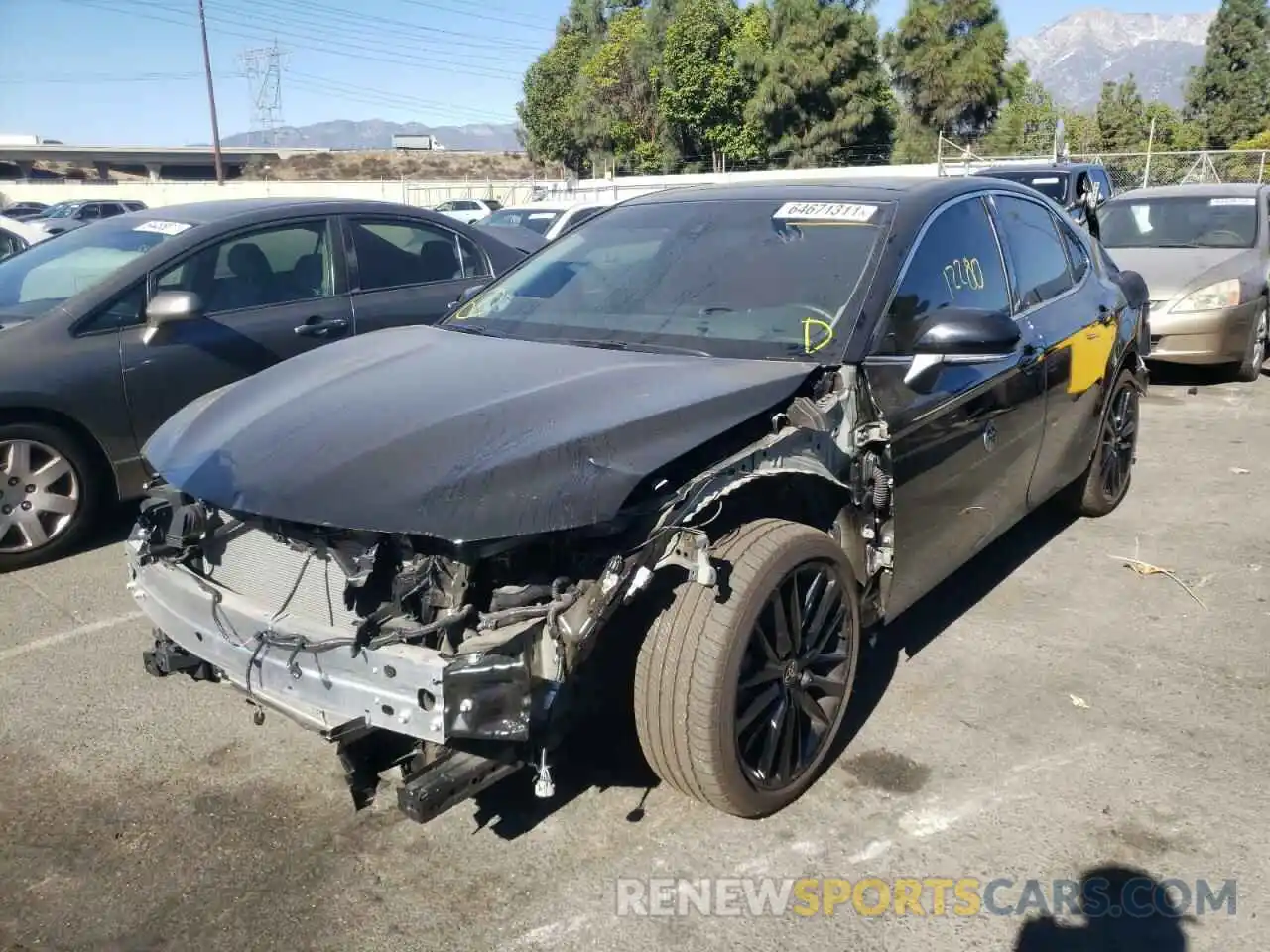 2 Photograph of a damaged car 4T1KZ1AK8MU055598 TOYOTA CAMRY 2021