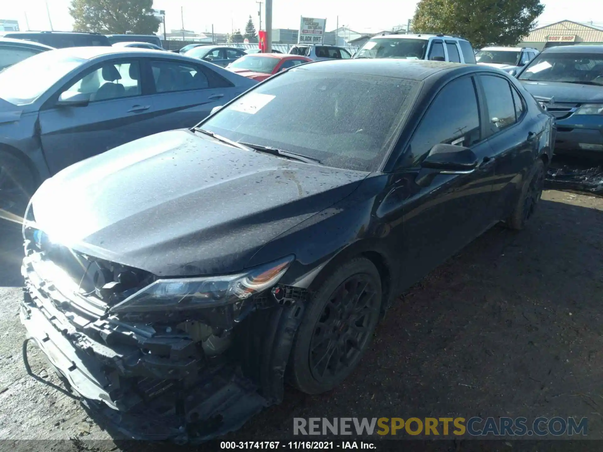 2 Photograph of a damaged car 4T1KZ1AK8MU055925 TOYOTA CAMRY 2021