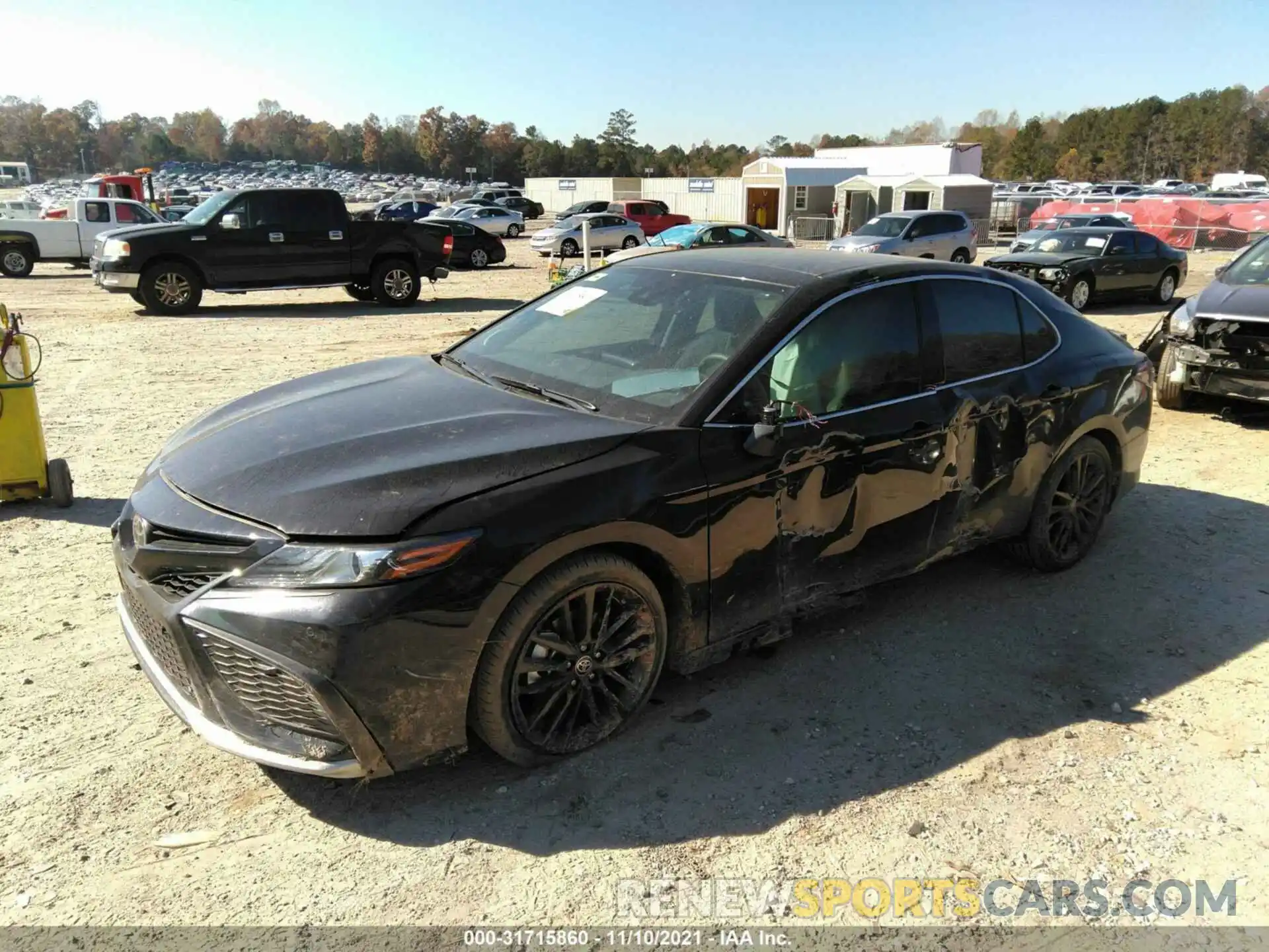 2 Photograph of a damaged car 4T1KZ1AK8MU057822 TOYOTA CAMRY 2021