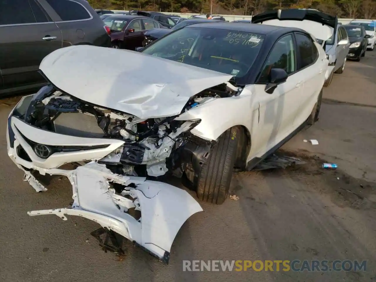 2 Photograph of a damaged car 4T1KZ1AK9MU057103 TOYOTA CAMRY 2021