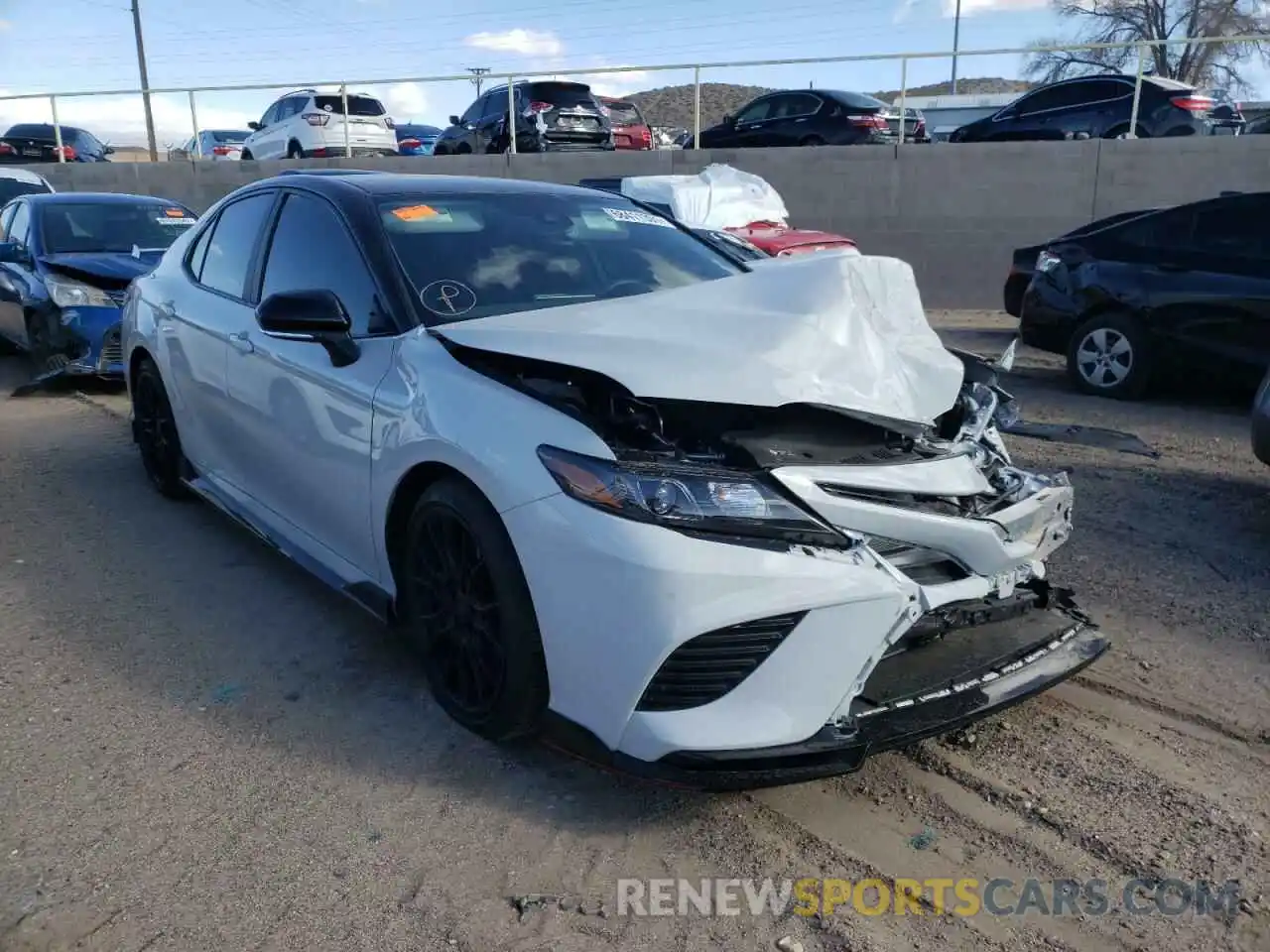 1 Photograph of a damaged car 4T1KZ1AKXMU054307 TOYOTA CAMRY 2021