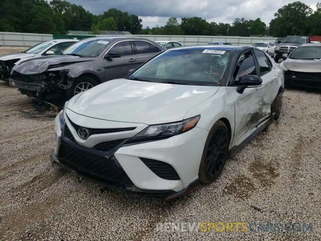 2 Photograph of a damaged car 4T1KZ1AKXMU055957 TOYOTA CAMRY 2021