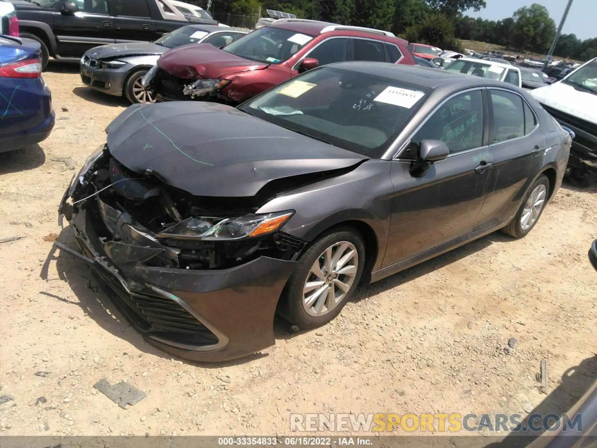 2 Photograph of a damaged car 4T1R11AK1MU465231 TOYOTA CAMRY 2021