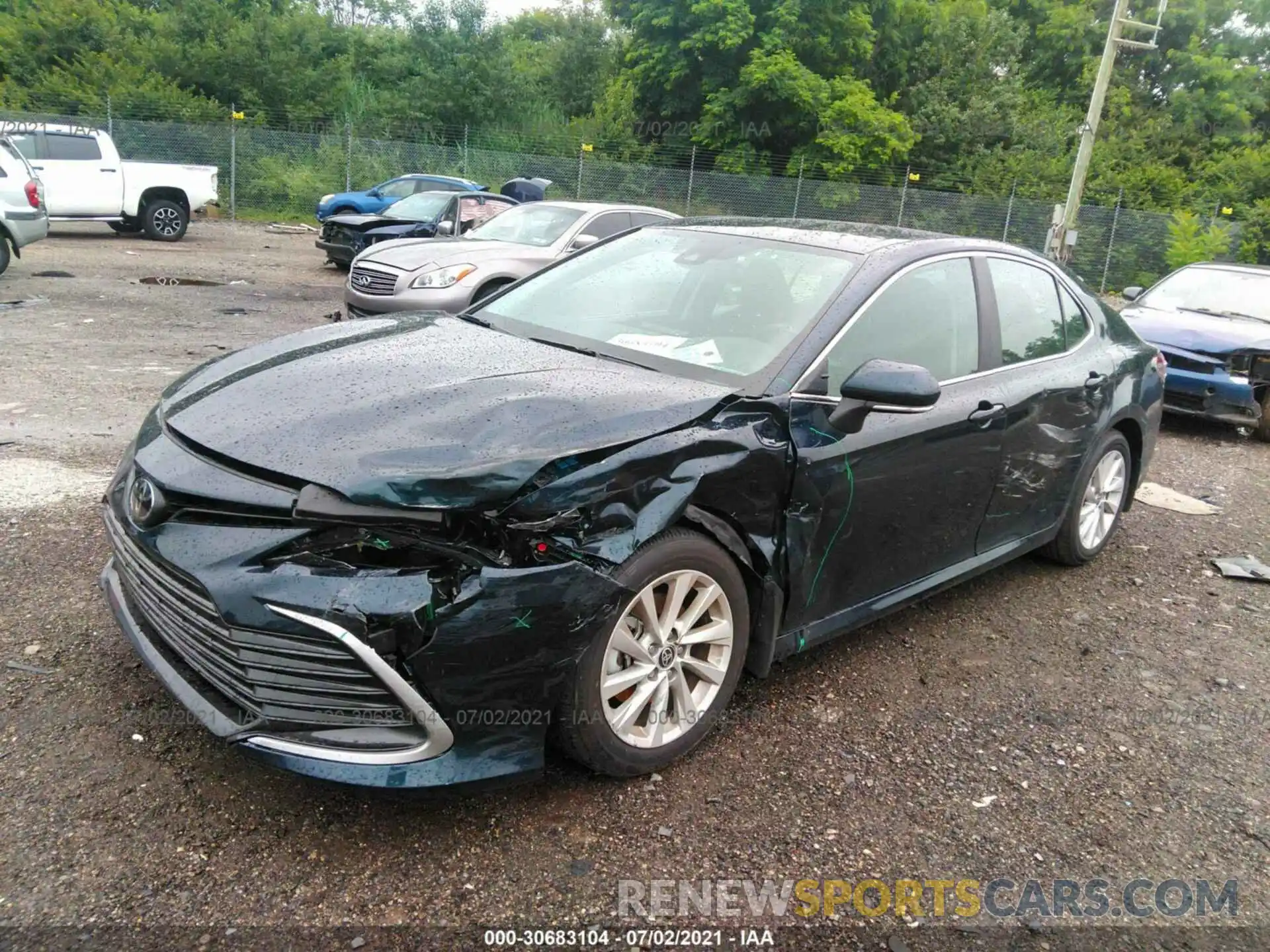 2 Photograph of a damaged car 4T1R11AK1MU564552 TOYOTA CAMRY 2021