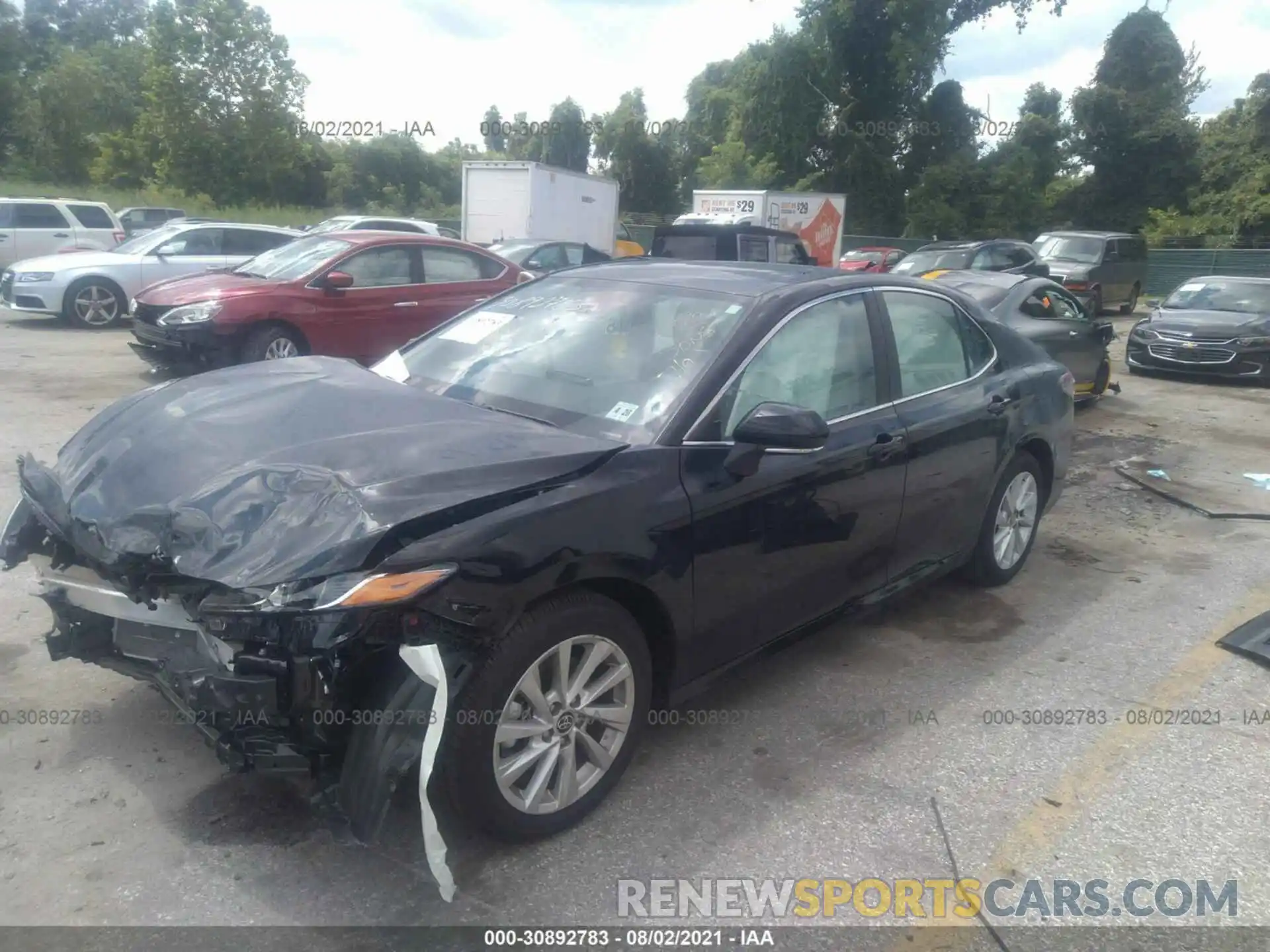 2 Photograph of a damaged car 4T1R11AK2MU569856 TOYOTA CAMRY 2021