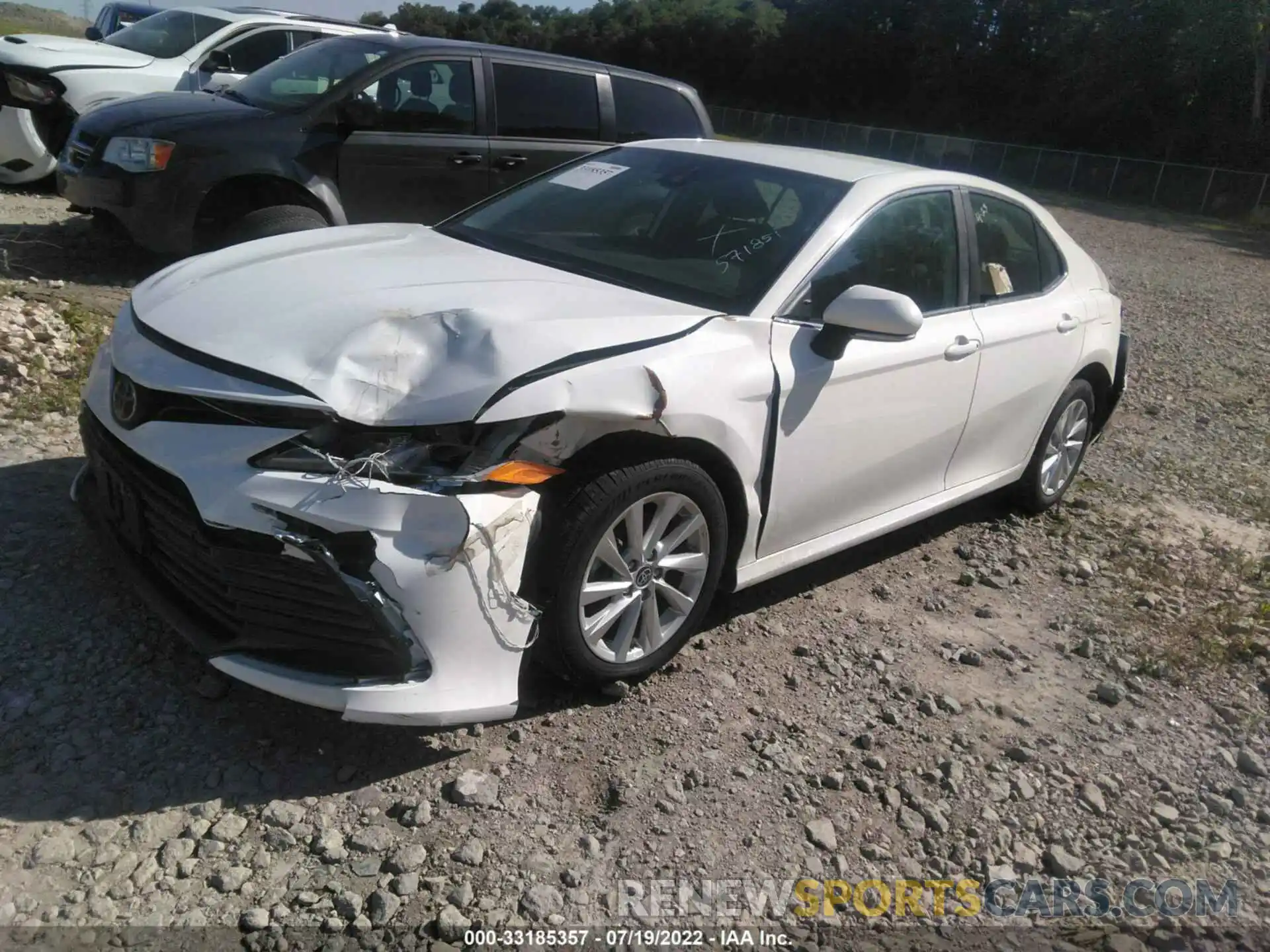 2 Photograph of a damaged car 4T1R11AK2MU571851 TOYOTA CAMRY 2021