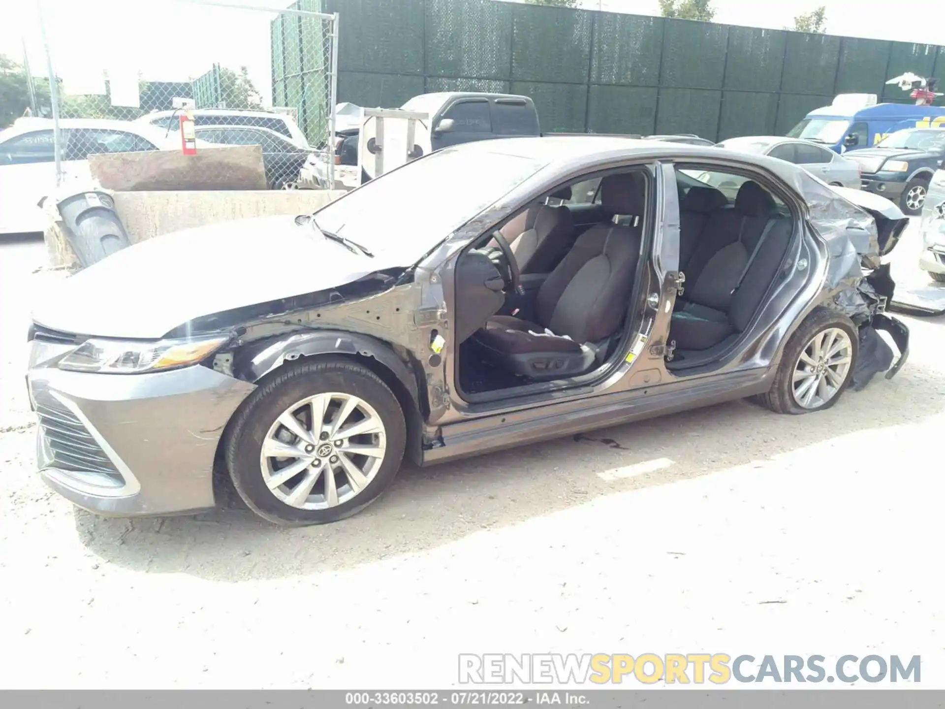 2 Photograph of a damaged car 4T1R11AK2MU615248 TOYOTA CAMRY 2021